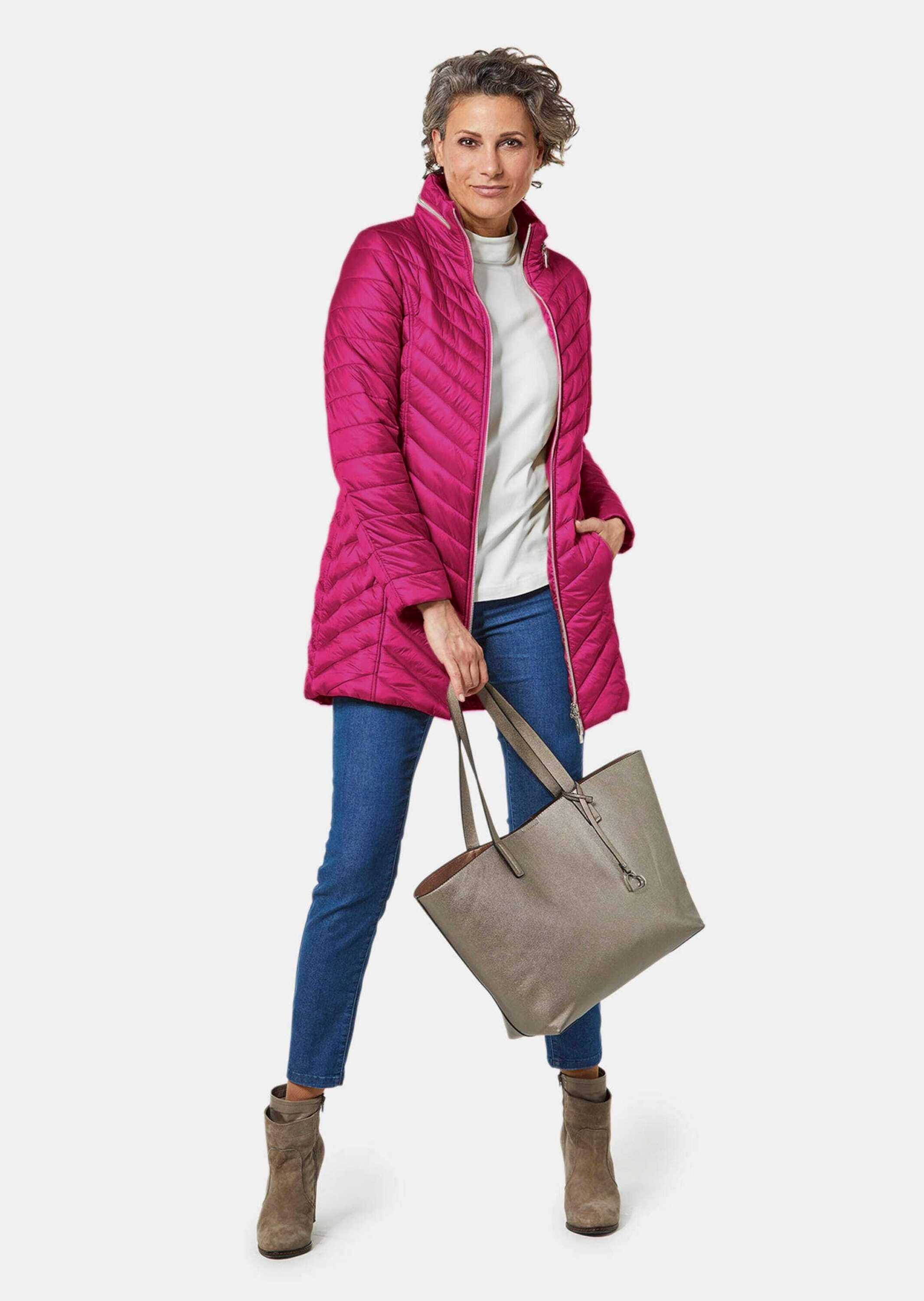 GOLDNER Kurzjacke »Figurschmeichelnde, leichte Longsteppjacke«