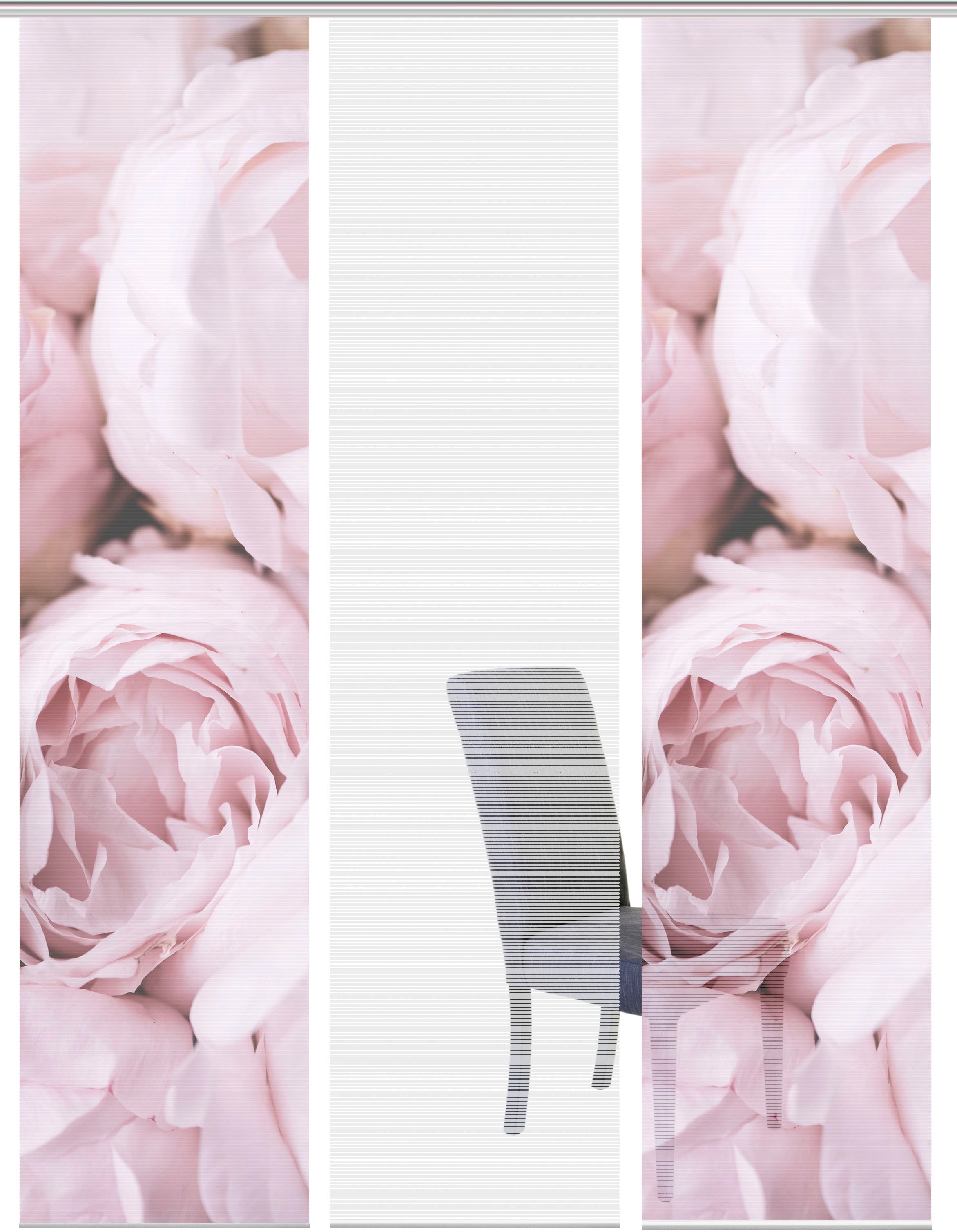 Vision S Schiebegardine "ROSANA 3er SET" Paneelwagen 3 Stk. tlg. Bambus-Opt günstig online kaufen