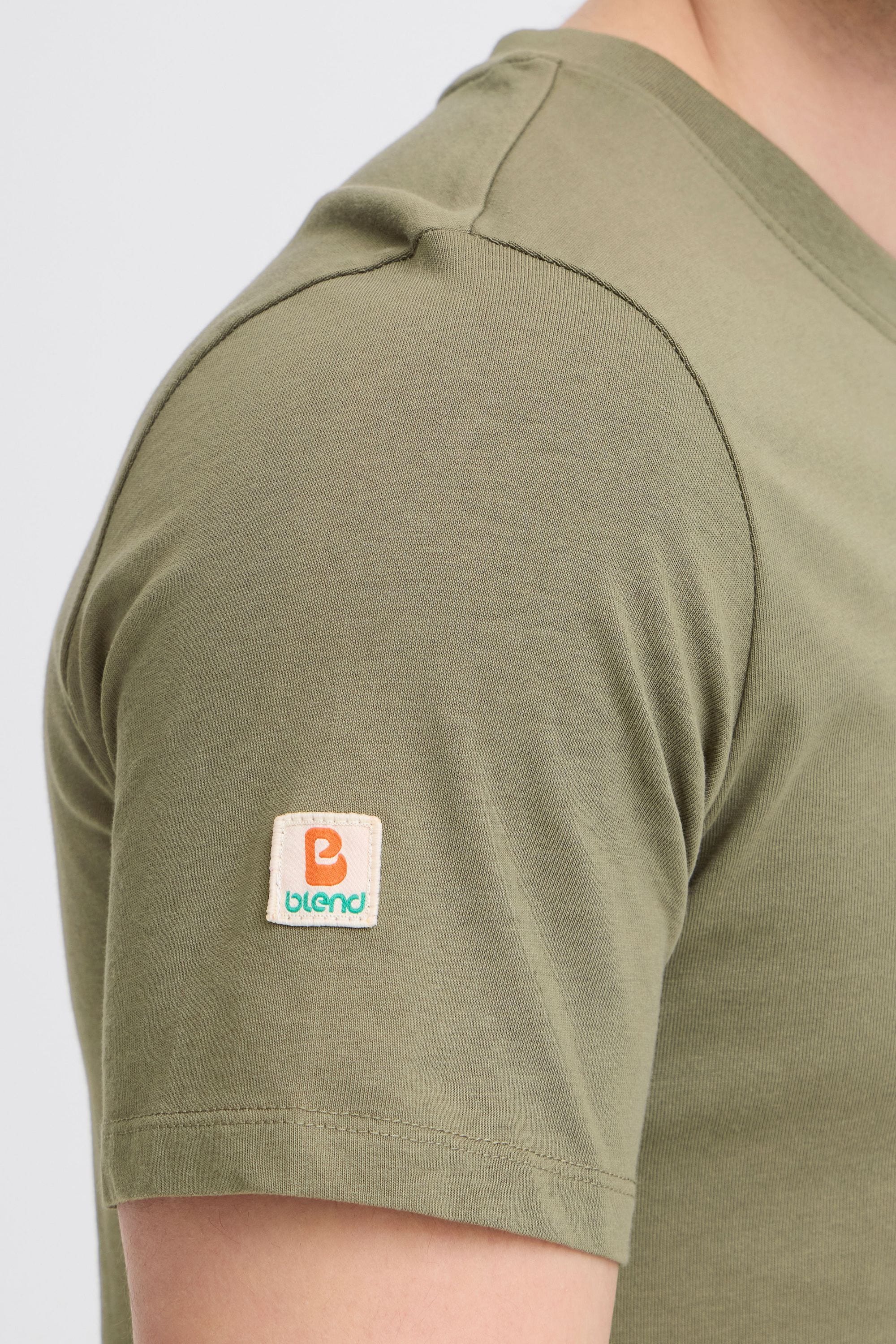 Blend Rundhalsshirt »BHSun« Klassisches T-Shirt mit kleinem Print