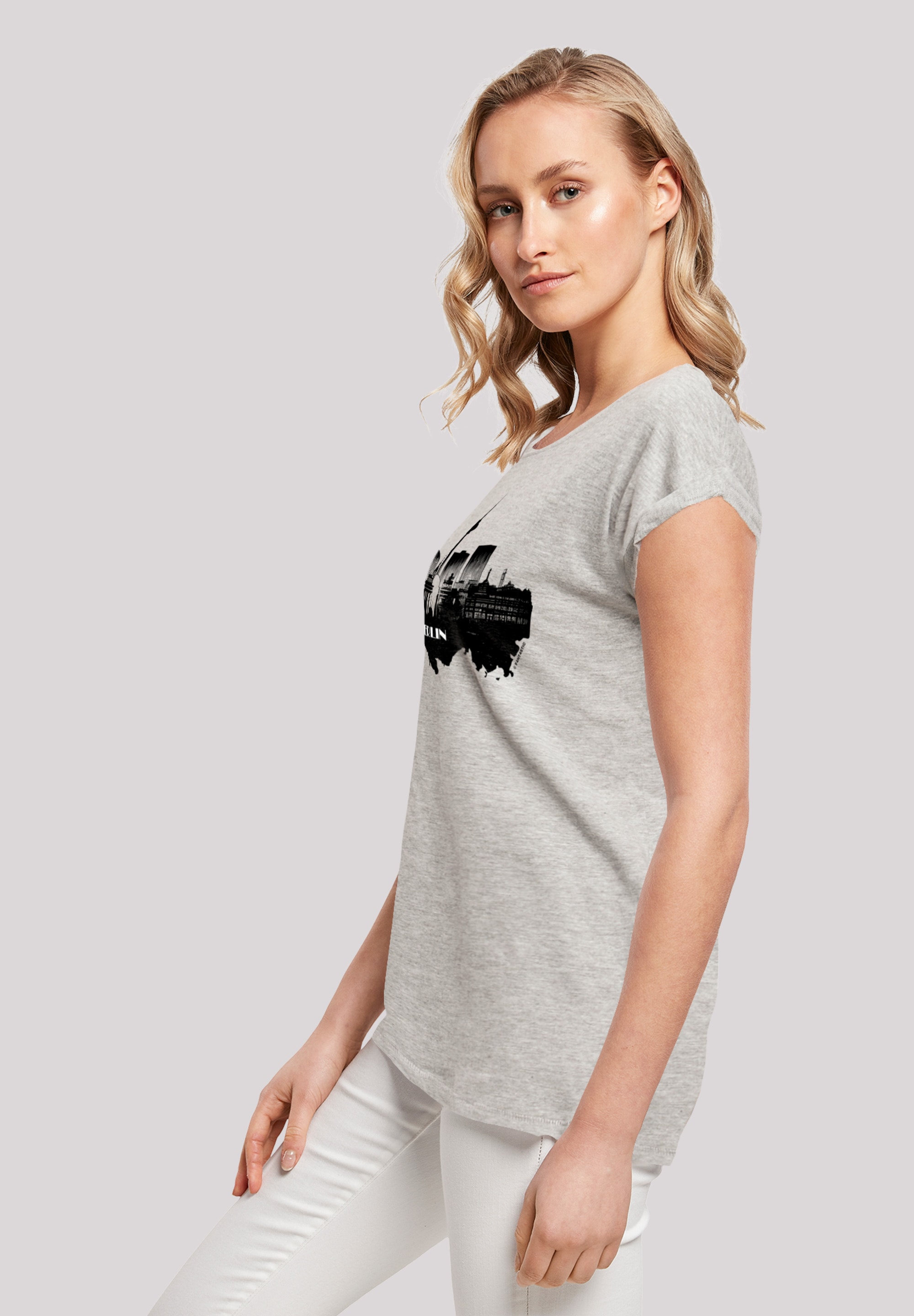 F4NT4STIC T-Shirt »Cities Collection - Berlin skyline«, Print