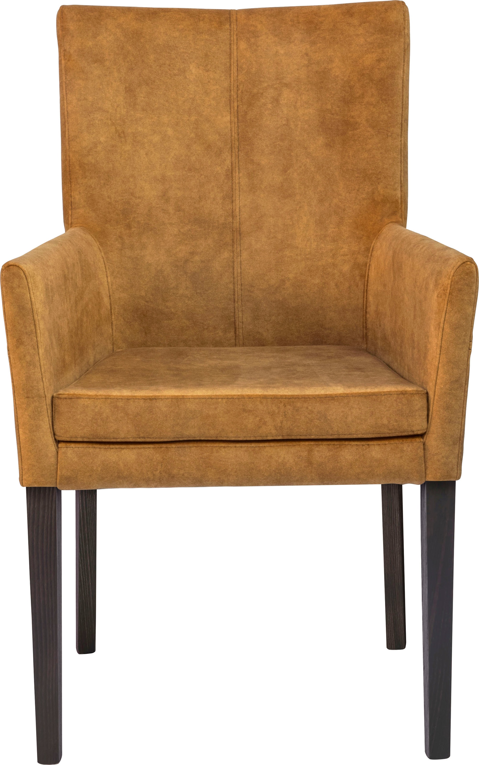 Home affaire Armlehnstuhl "Aspen" () Beine aus massiver Buche, wengefarben günstig online kaufen