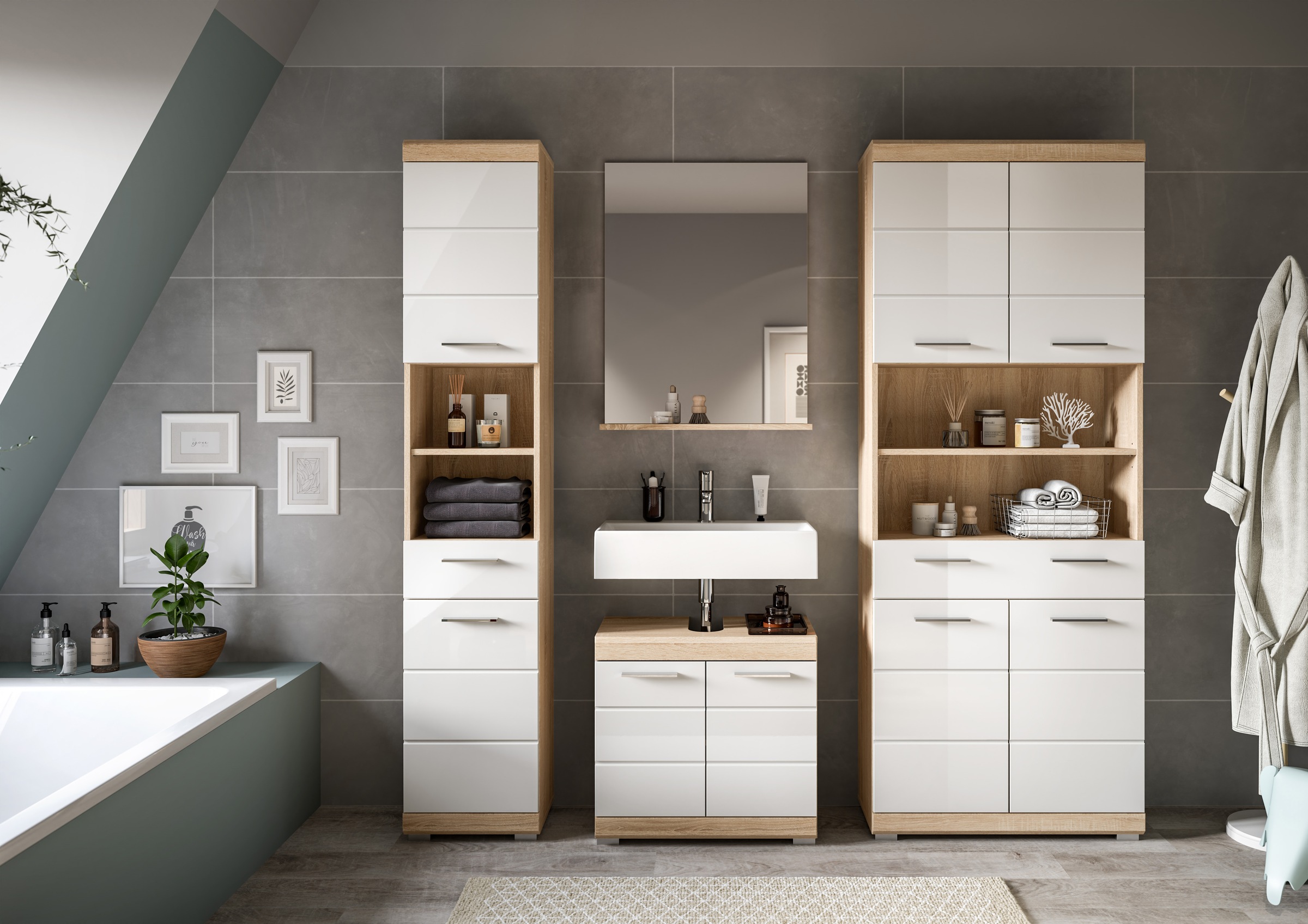 INOSIGN Badmöbel-Set "Siena, 4 teilig, bestehend aus:" Set, TOPSELLER, 4 St günstig online kaufen