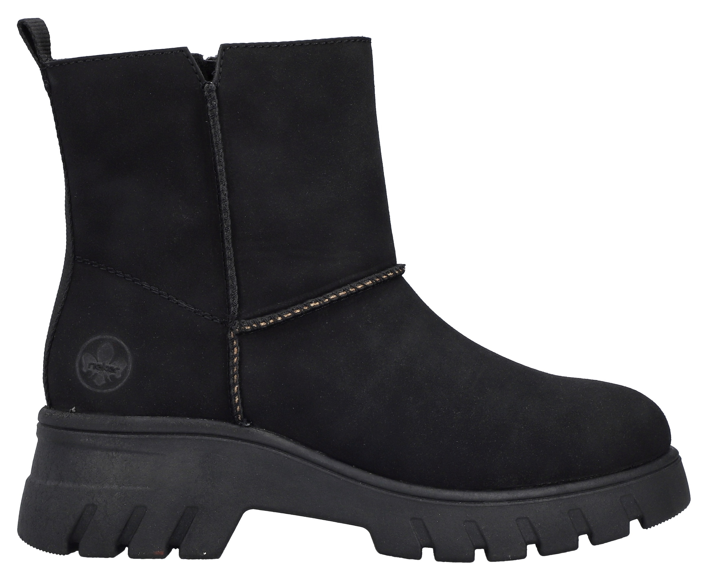 Rieker Winterboots, Plateauboots, Stiefelette, Profilsohle, mit Warmfutter