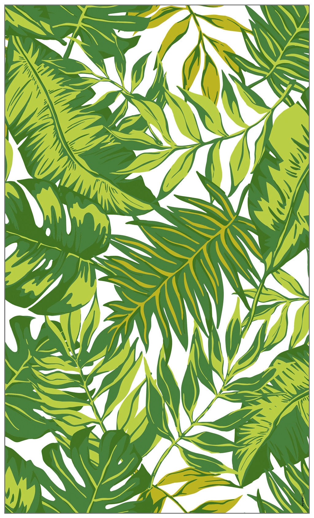 MySpotti Fensterfolie »Look statisch Leaves haftend green«, x 60 Palm | halbtransparent, cm, bestellen 100 glattstatisch haftend, BAUR