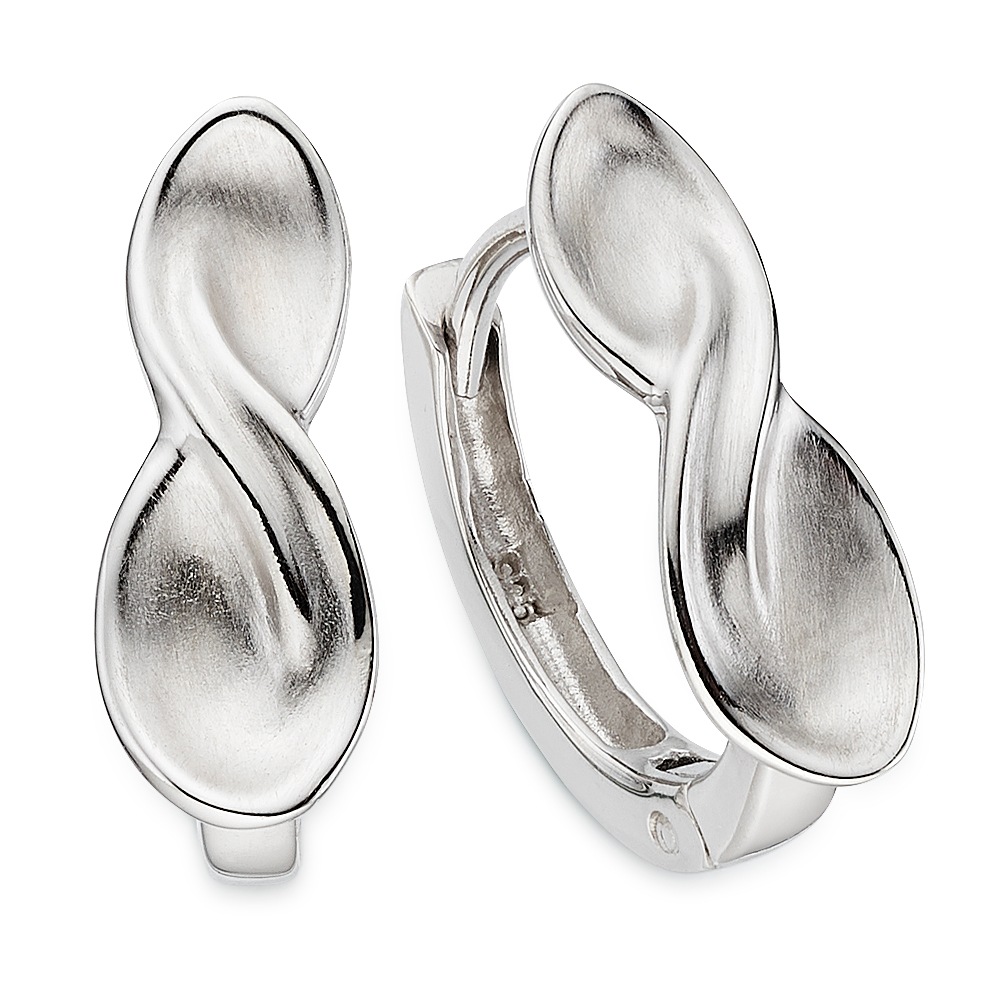 Paar Creolen BRUNO BANANI "Schmuck Geschenk Silbercreolen", silberfarben, Ohrringe, Damen, Silber 925 (Sterlingsilber)