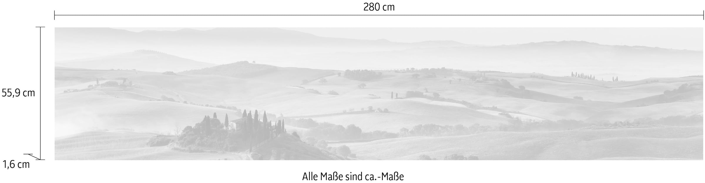 Express Küchen Küchenrückwand »Toscana«, (1 tlg.)
