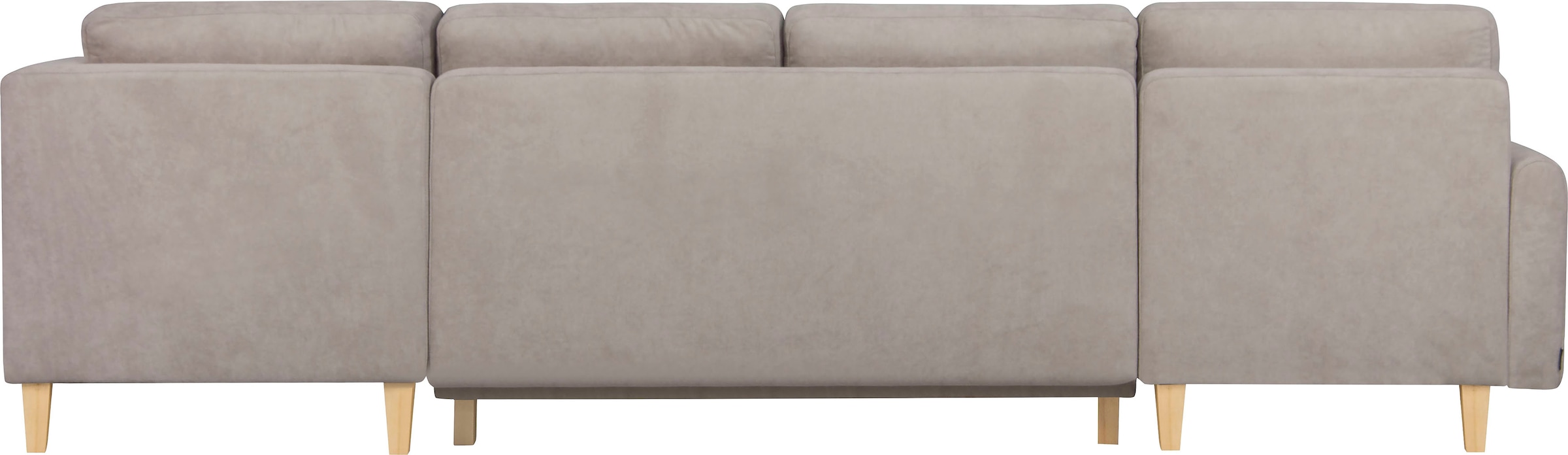 Home affaire Wohnlandschaft »TRIPLO U-Form wahlweise mit Schlaffunktion, B/T/H: 310/192/90 cm«, Schlafsofa, auch mit Bettkasten, Steppung im Rückenkissen