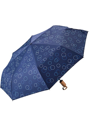 Taschenregenschirm »Umwelt-Taschenschirm, marine, Kreise blau«