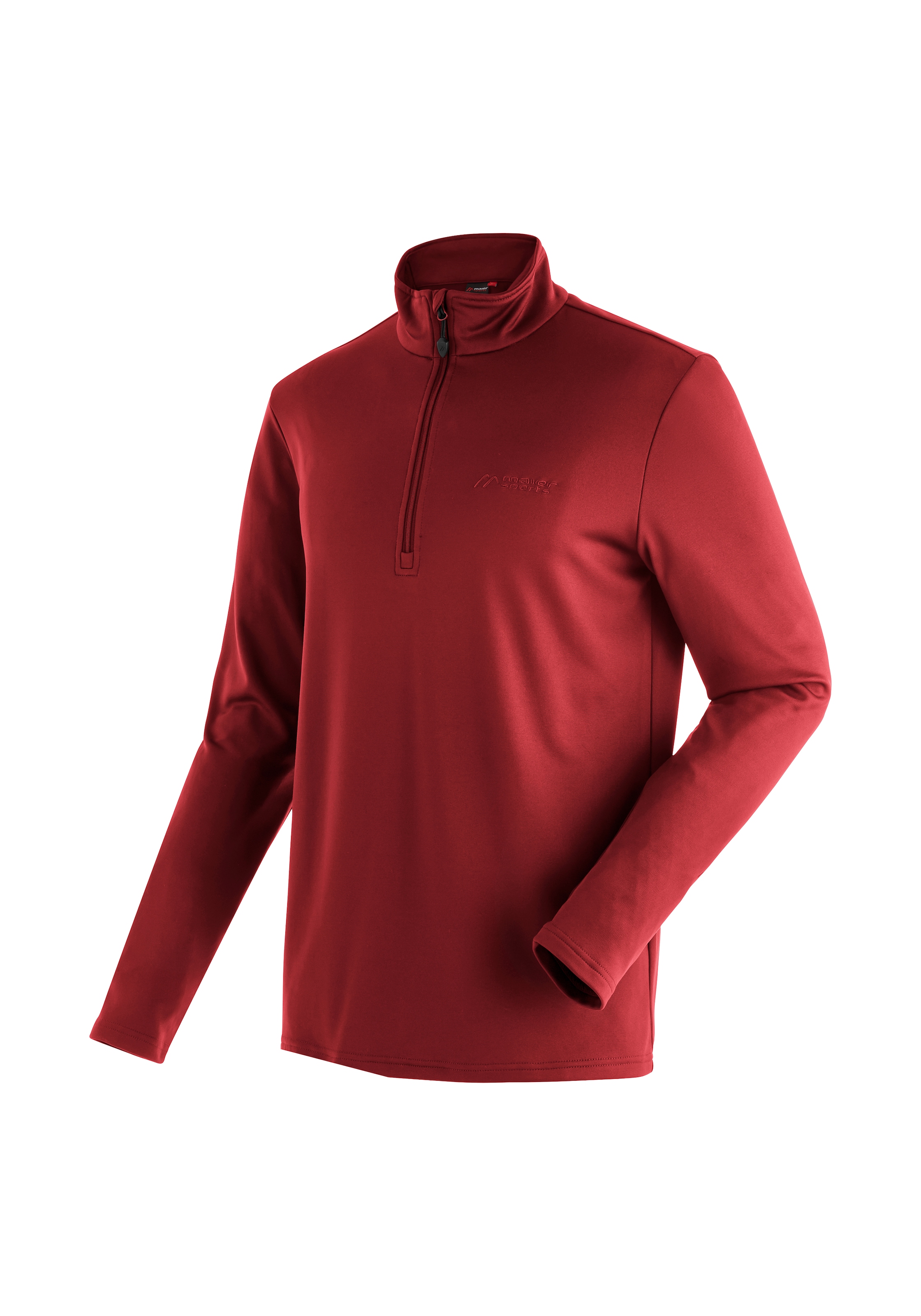 Maier Sports Fleecepullover "Felix", Herren Fleece, funktioneller Midlayer, Half-Zip, Regular Fit