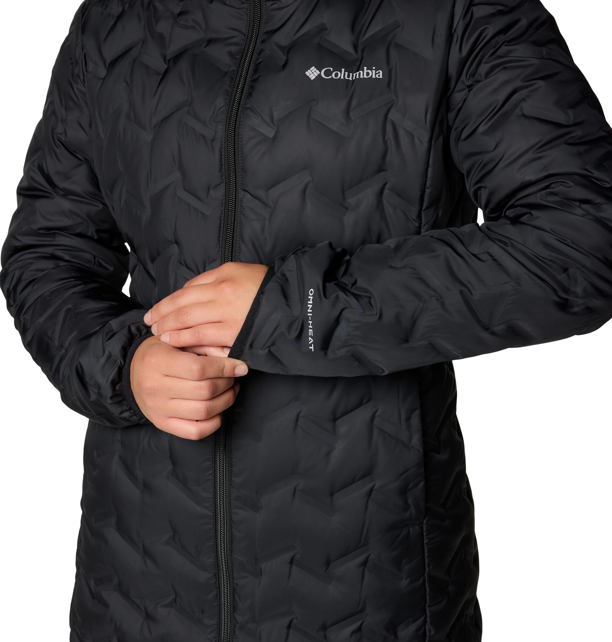 Columbia Daunenjacke »Delta Ridge™ II Long Down Jacket«, mit Kapuze