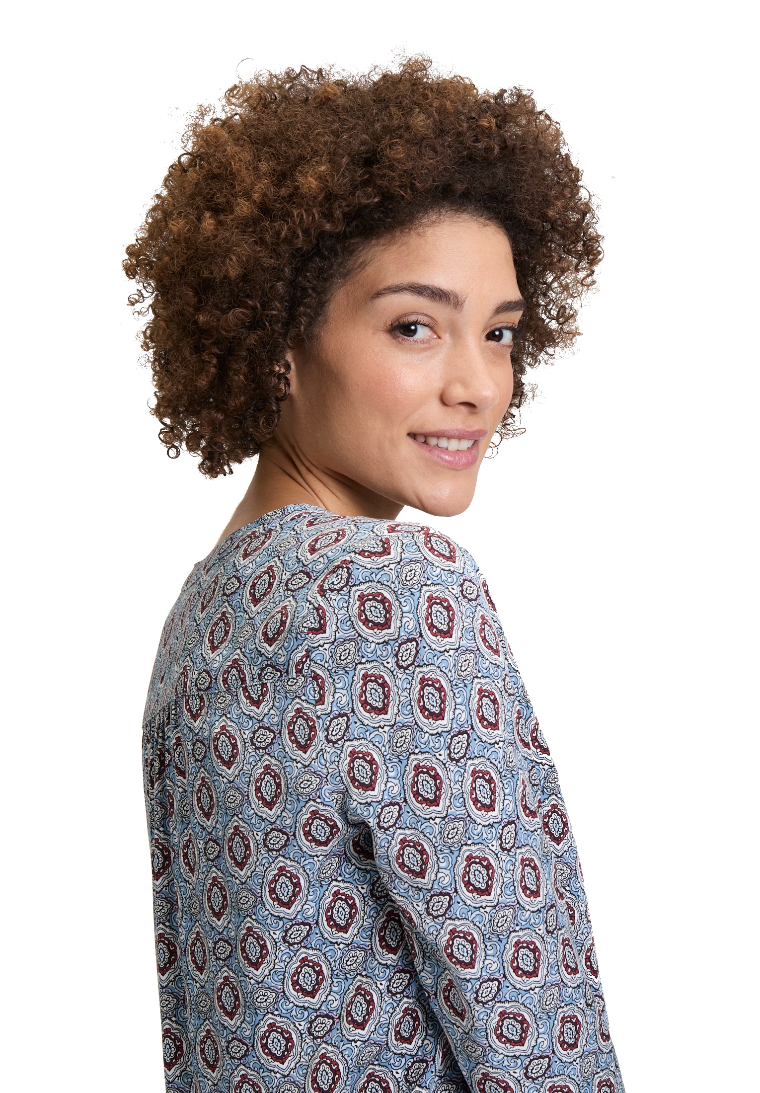 Cartoon Schlupfbluse »Cartoon Damen Casual-Bluse mit Muster«