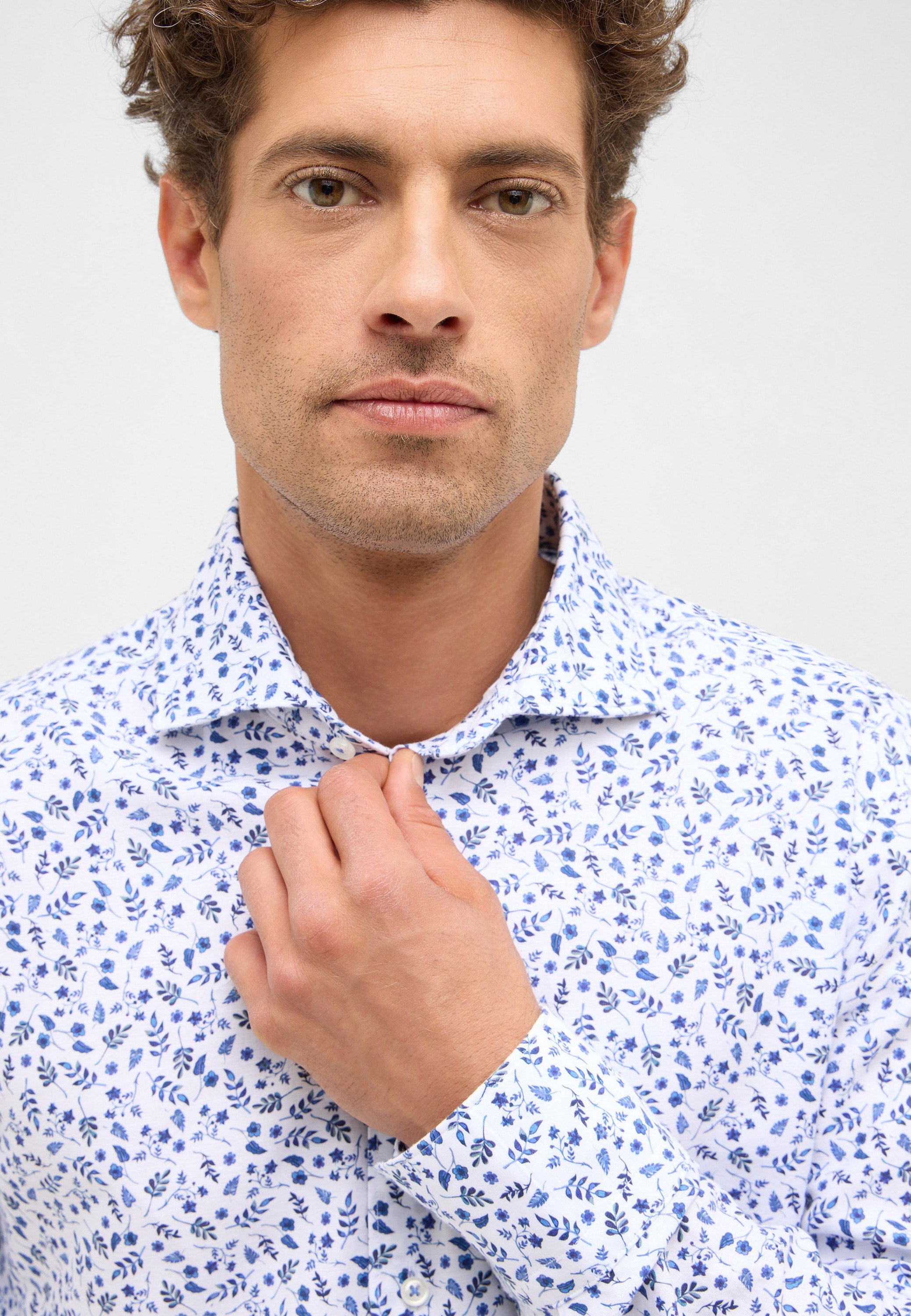 Eterna Langarmhemd »SLIM FIT«, EASY IRON (bügelleicht)