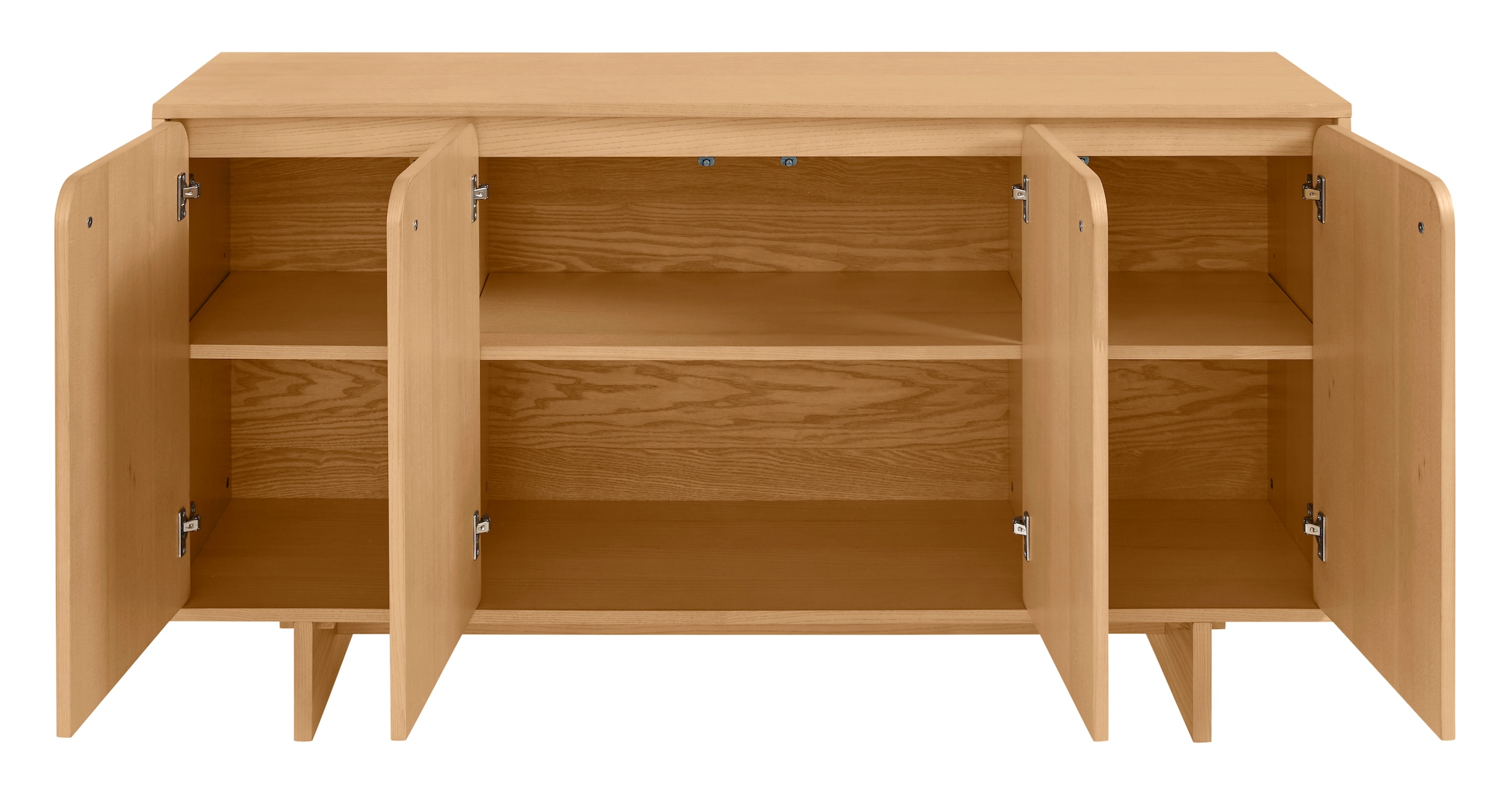 LeGer Home by Lena Gercke Sideboard »Lurea« Breite 160 cm, Soft-Close, Push to open, Massivholzbeine