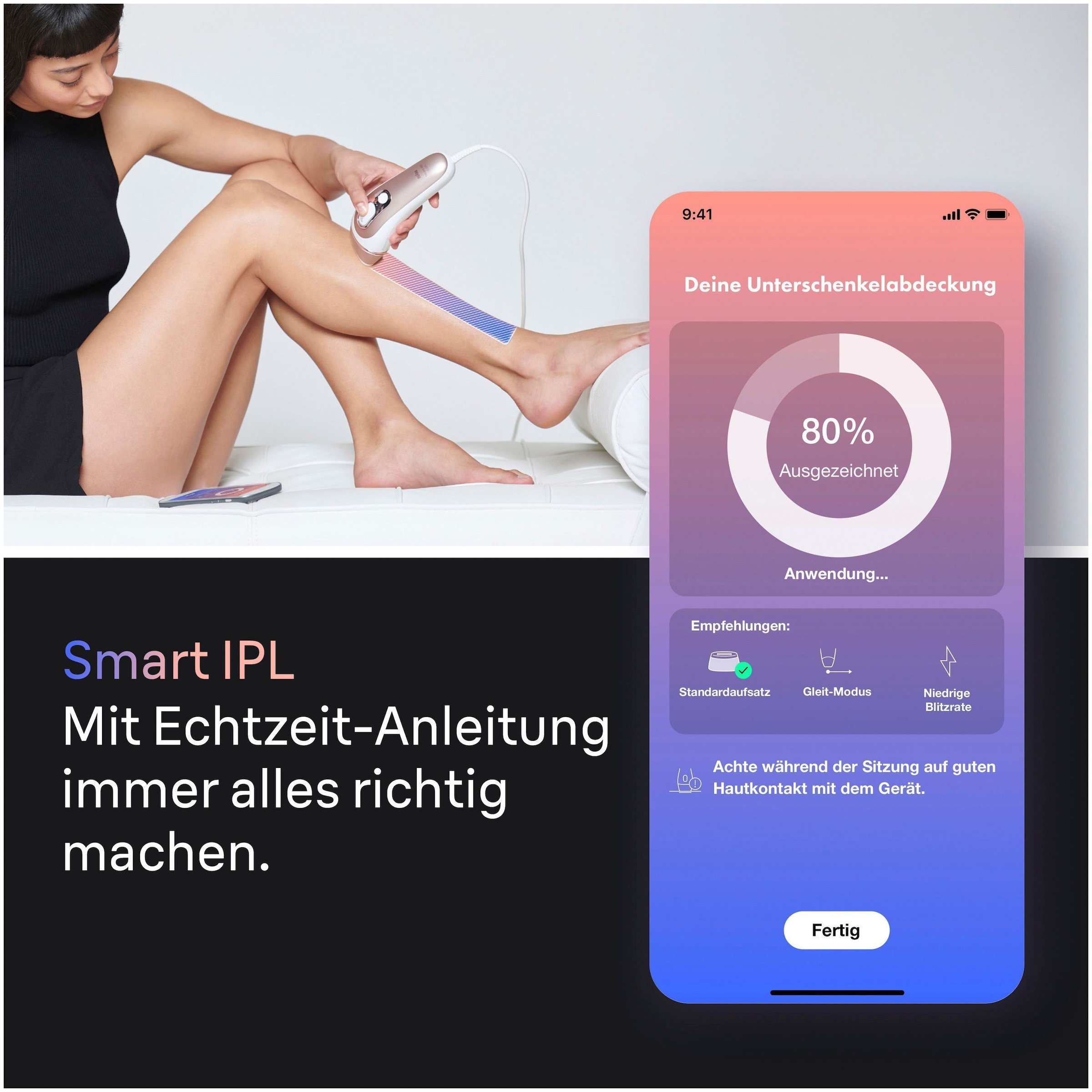 Braun IPL-Haarentferner »Smart Skin i·expert PL7249«, 3 Aufsätze für Gesicht & Körper, Venus Rasierer, Mini-Rasierer