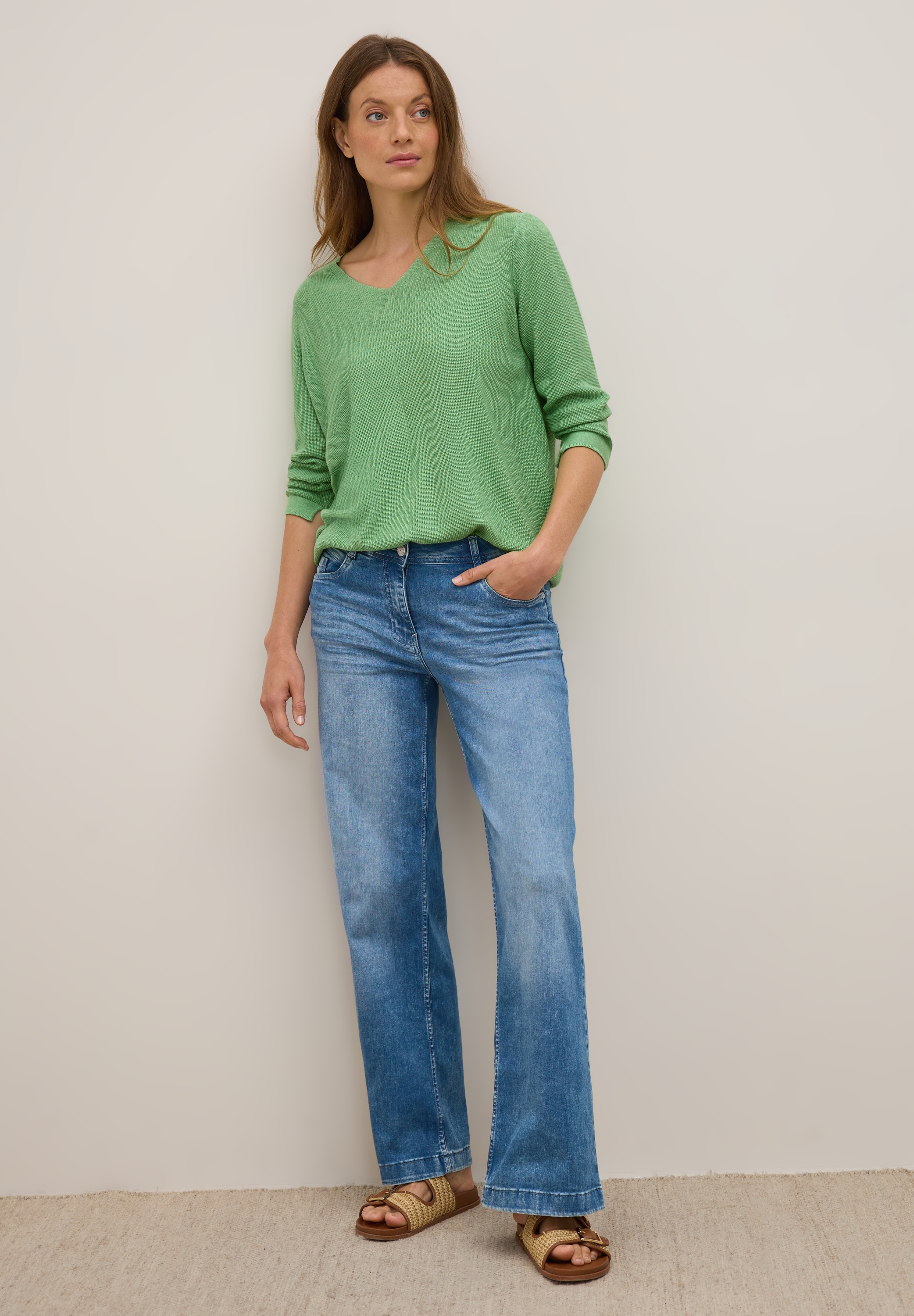 Cecil Strickpullover, mit V-Ausschnitt
