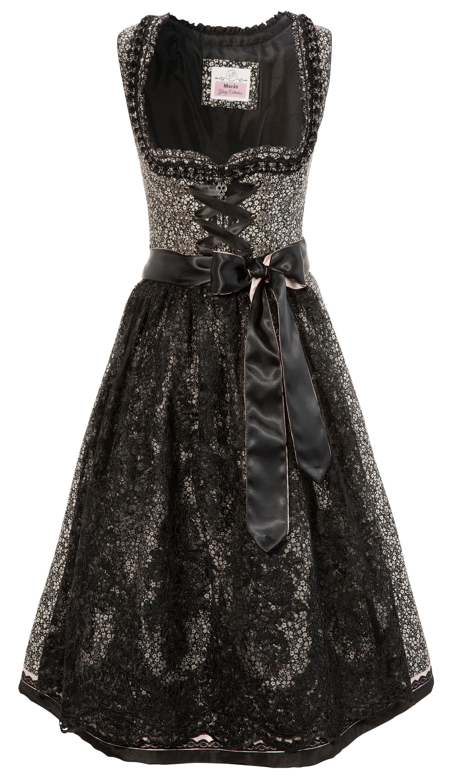 MarJo Dirndl, Damen, midi mit Pailletten bestickterTüllschürze kaufen