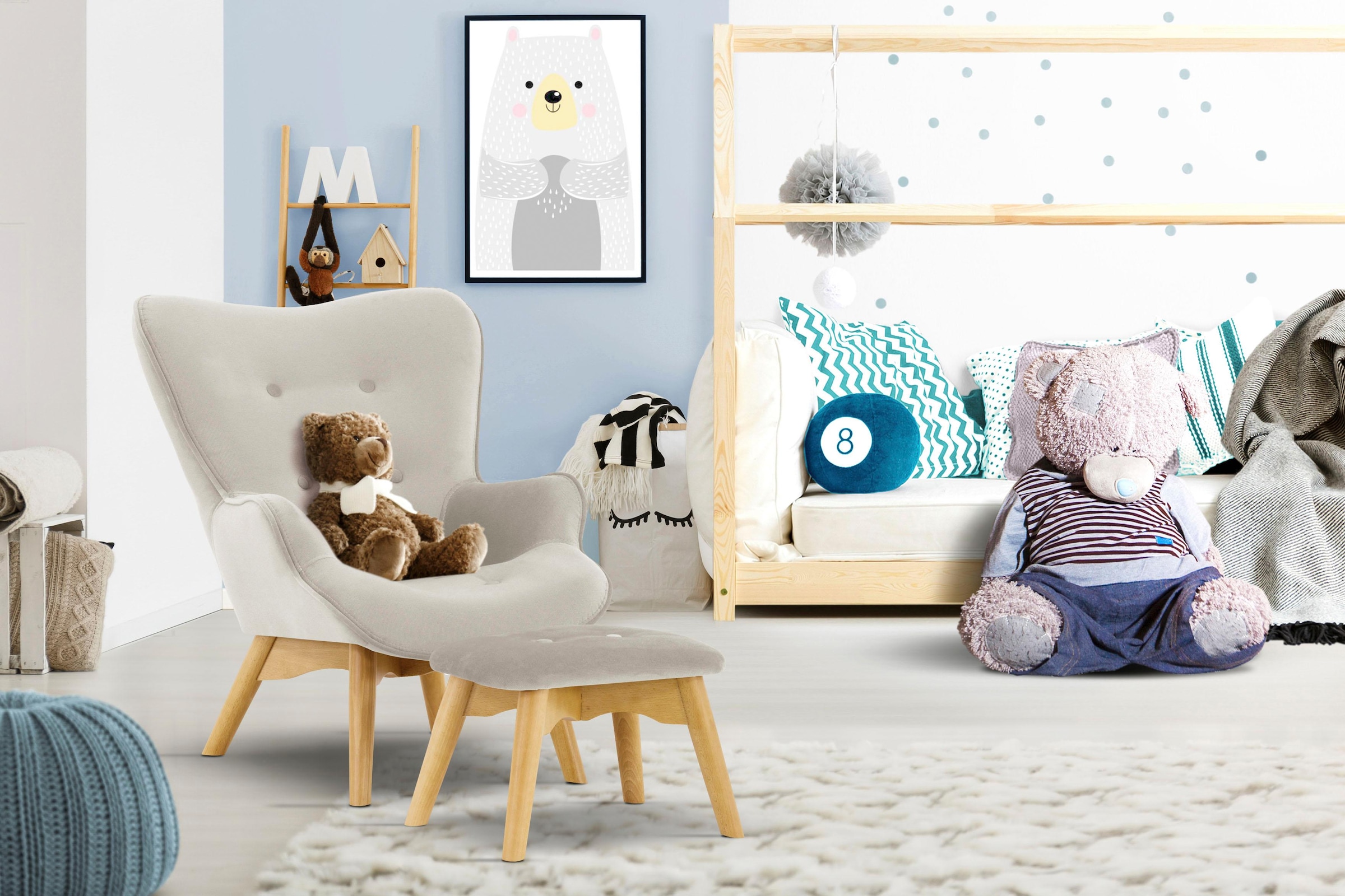 Home affaire Sessel "Duca Mini" in kleiner Ausführung für Kinder günstig online kaufen