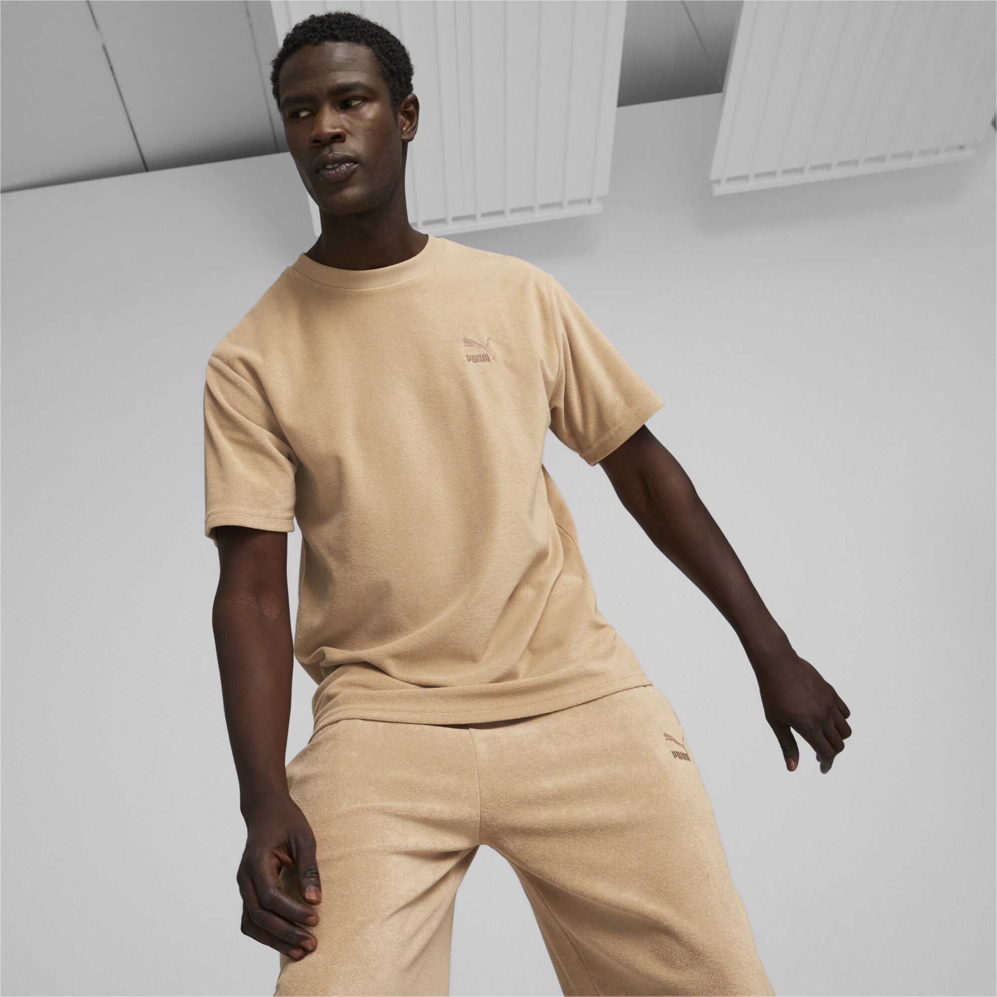 PUMA T-Shirt »Classics Frottee-T-Shirt Herren«