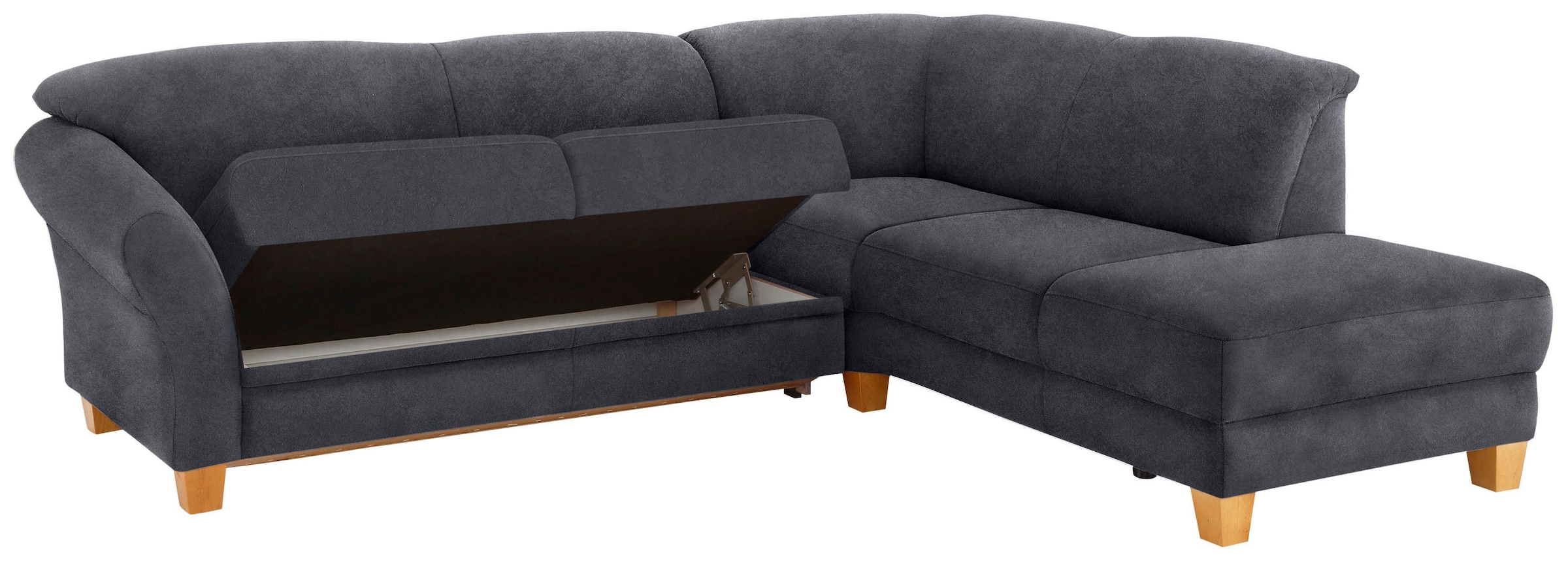 Home affaire Ecksofa »Gotland L-Form«, wahlweise mit Sitztiefenverstellung + Bettkasten
