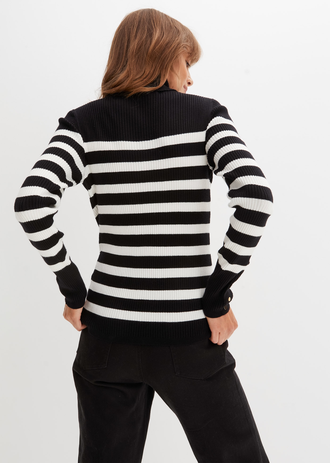 bonprix Rollkragenpullover aus Viskose, Polyamid und Polyester, mit Rollkragen