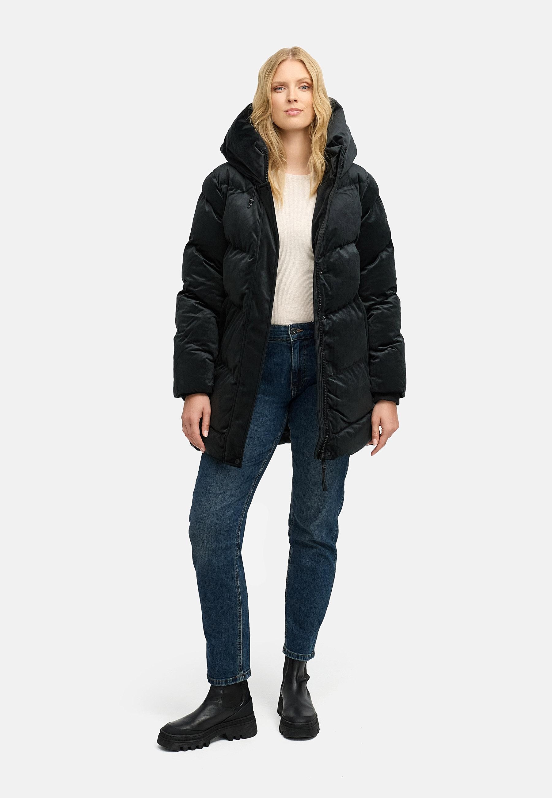 Ragwear Kurzmantel »Avelin Velvet YOUMODO« Teddy-Mantel aus kuscheligem Samt-Material