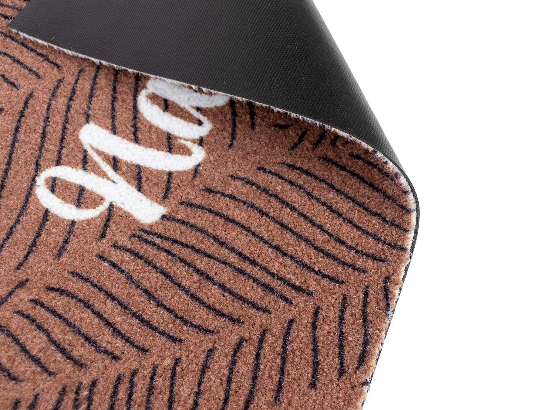 Primaflor-Ideen in Textil Fußmatte »Schmutzfangmatte COUNTRY, Nature«, rechteckig, 7 mm Höhe, Schmutzfangmatte, Kokos-Optik, mit Spruch, rutschhemmend, waschbar