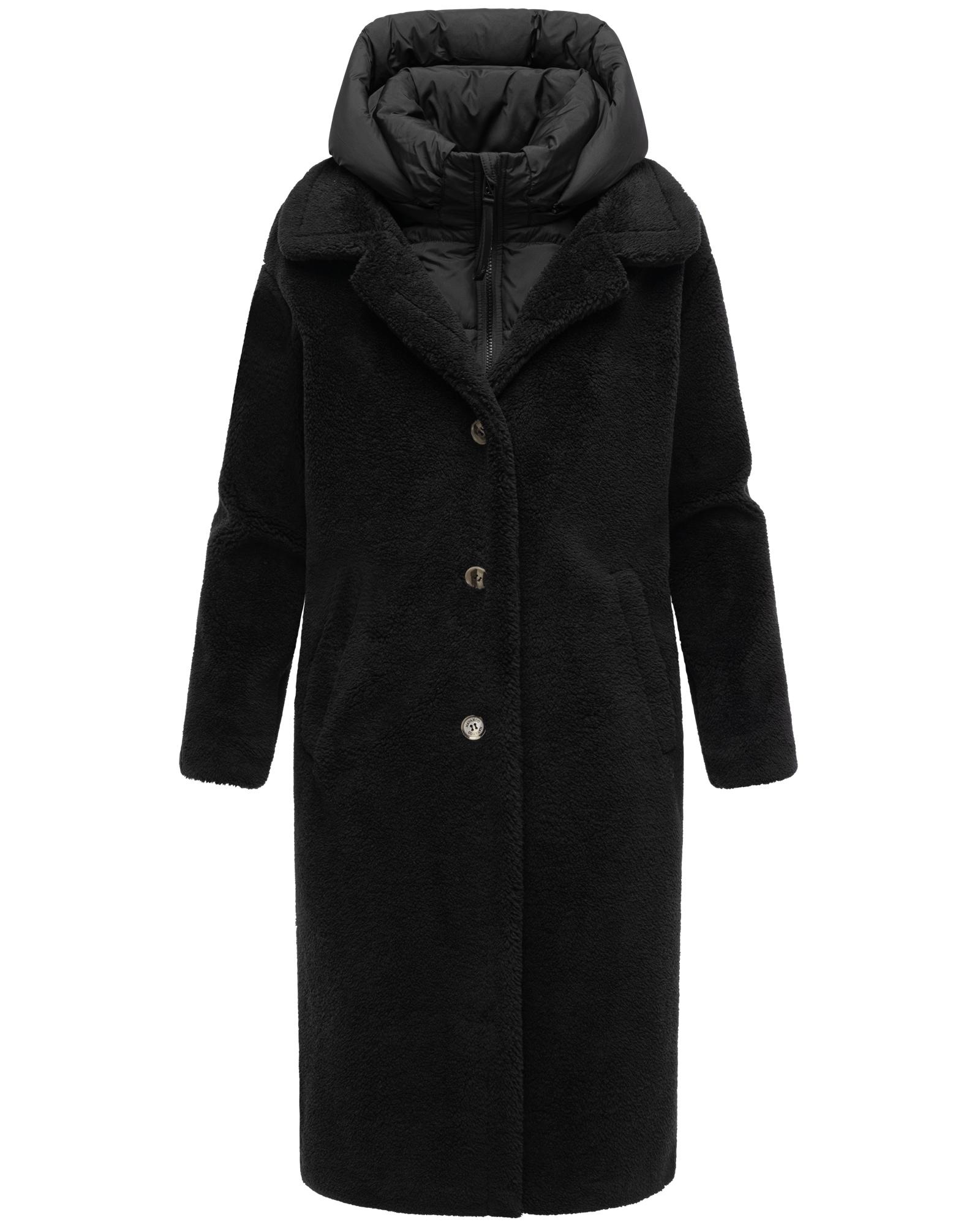 Navahoo Wintermantel "Teddyzauber 14" Plüschmantel aus Teddyfleece mit abnehmbarem Krageneinsatz