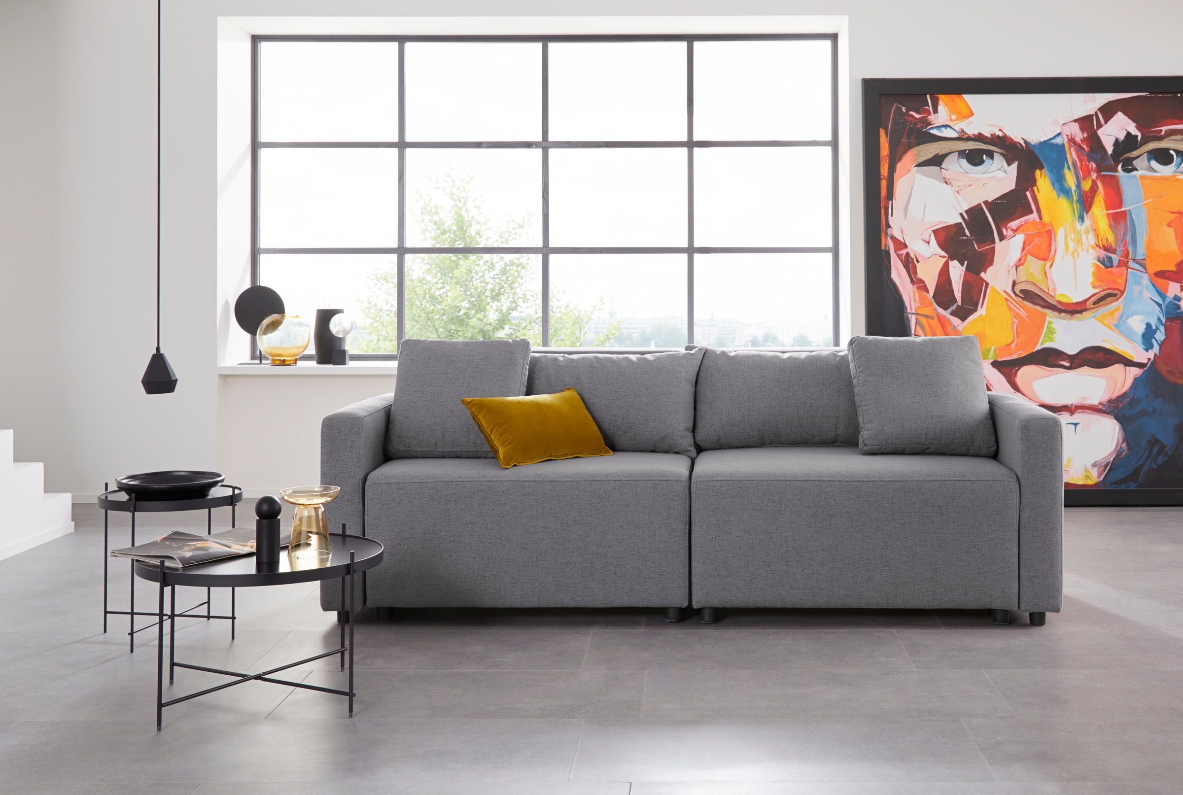 Home affaire 2-Sitzer "Marva 2tlg." beide Elemente ausziehbar für Bettfunkt günstig online kaufen