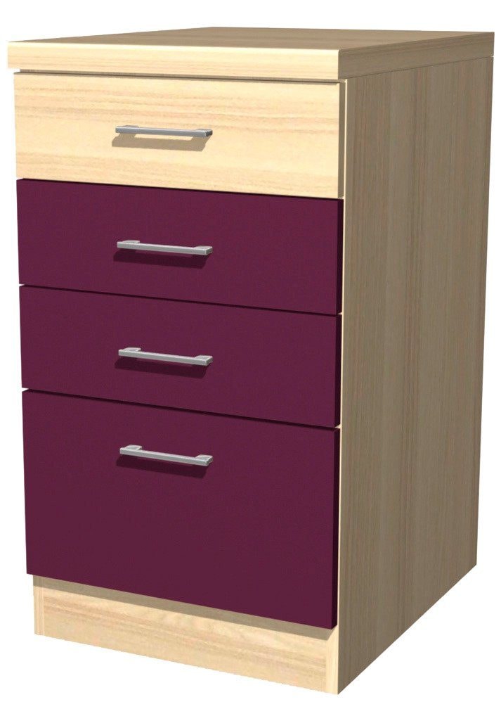 Flex-Well Unterschrank »Portland«, (B x H x T) 50 x 86 x 60 cm, mit praktischen Schubkästen