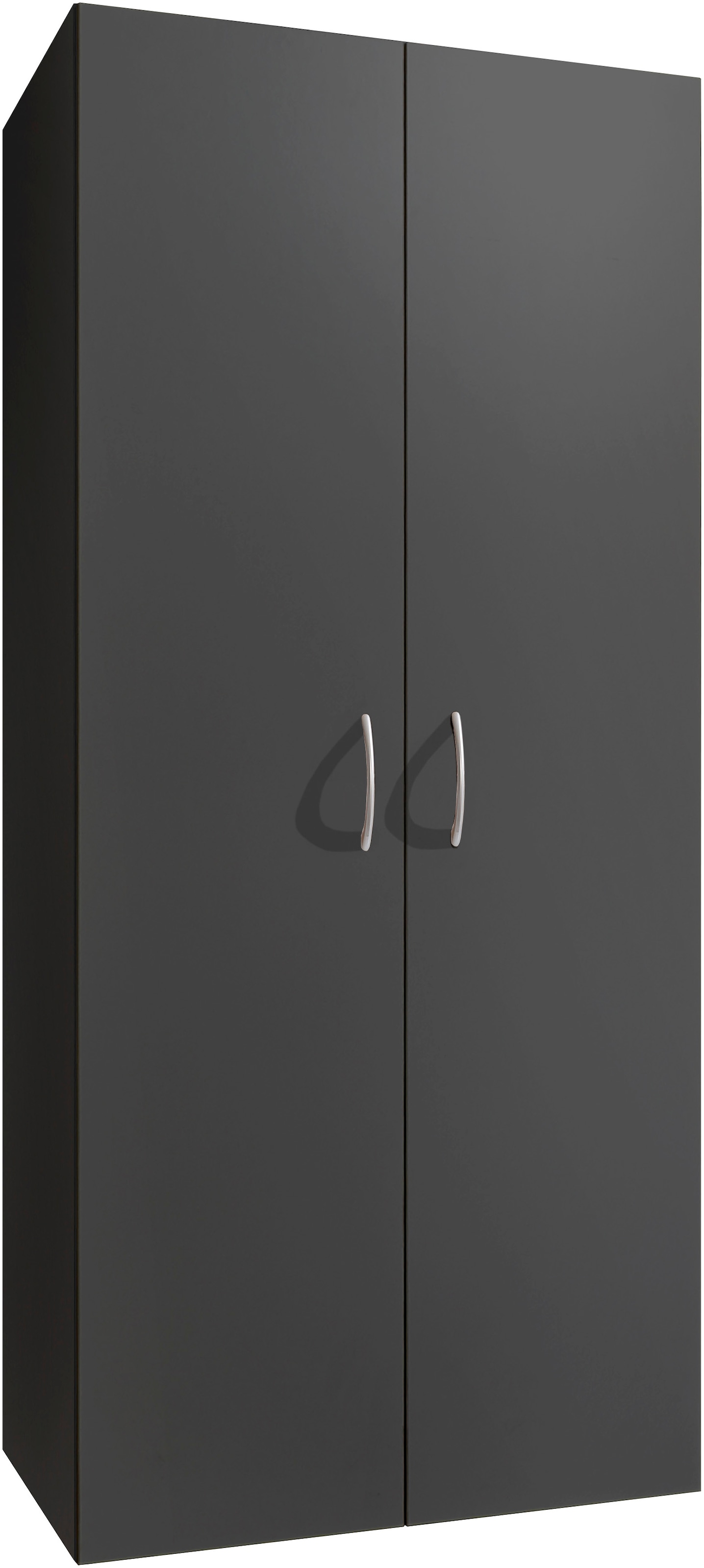 Kleiderschrank WIMEX, B:80cm H:185cm T:40cm, grau, Flur, Schränke, "Multiraumkonzept der Schrank für dein Zuhause", Schlafzimmerschrank Garderobe