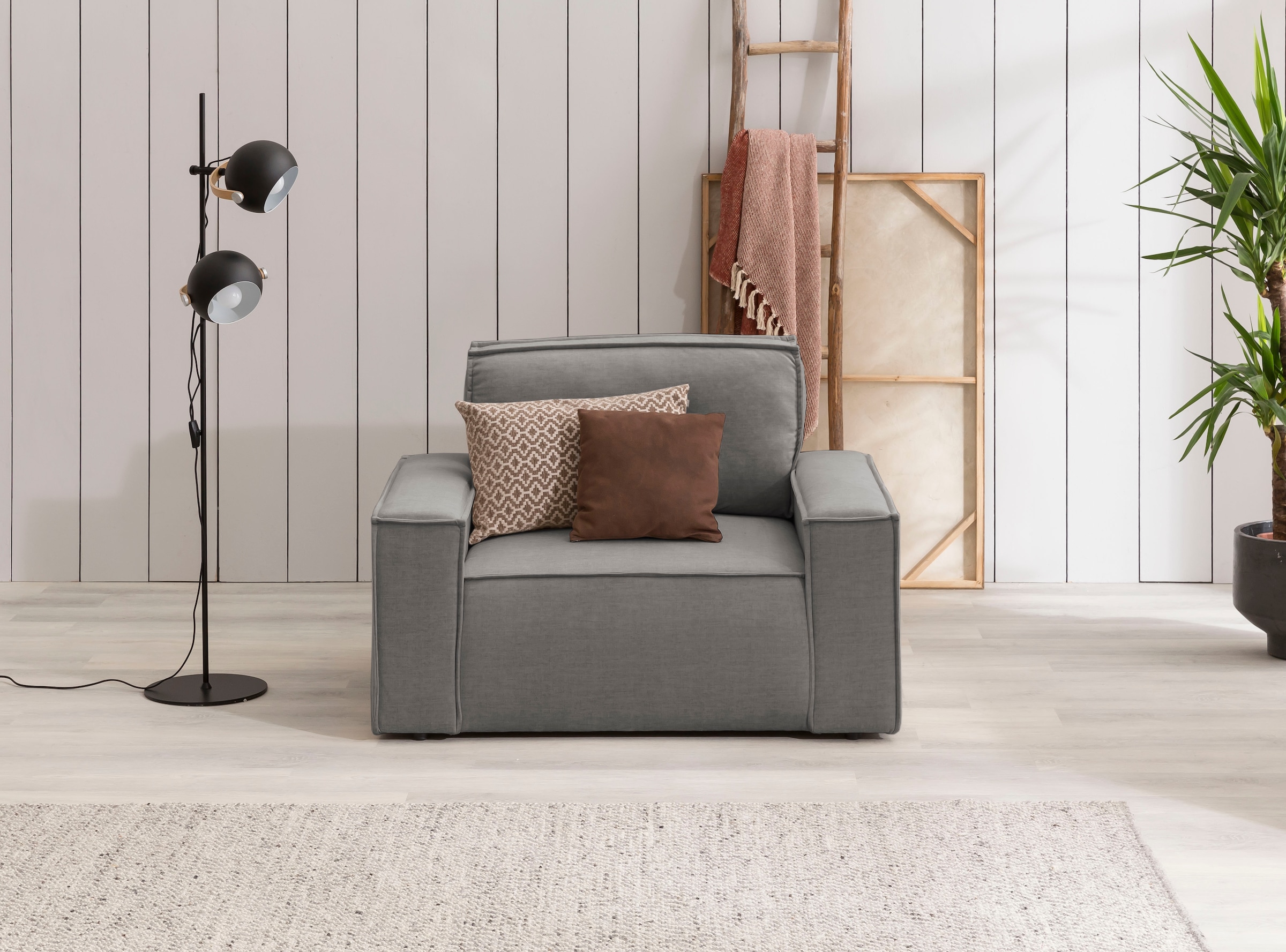 OTTO home Sessel "SHERWOOD Samtvelours Love-Seat" passend zur Polster-Serie SHERWOOD