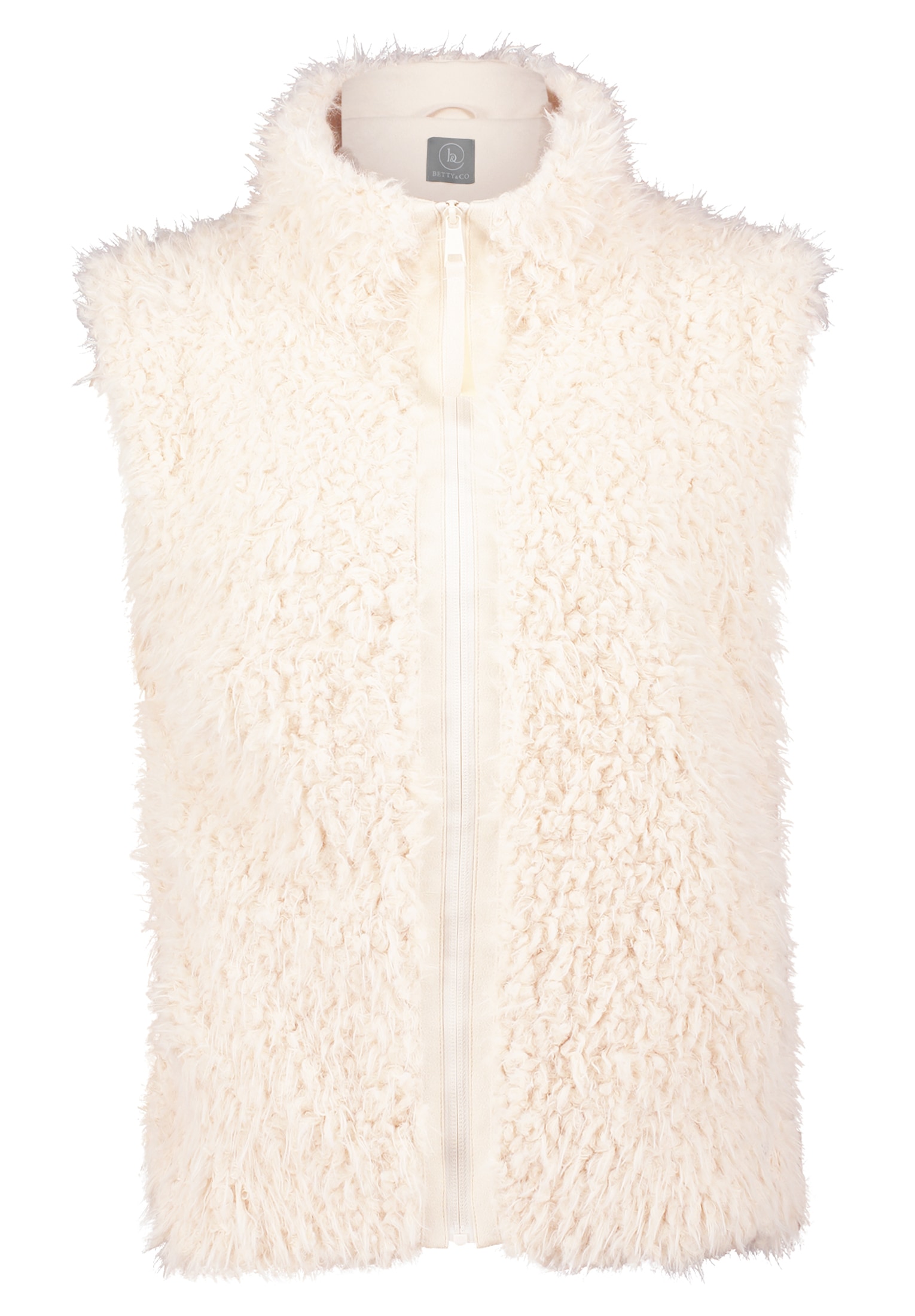 Betty&Co Plüschweste »Damen mit Stehkragen«