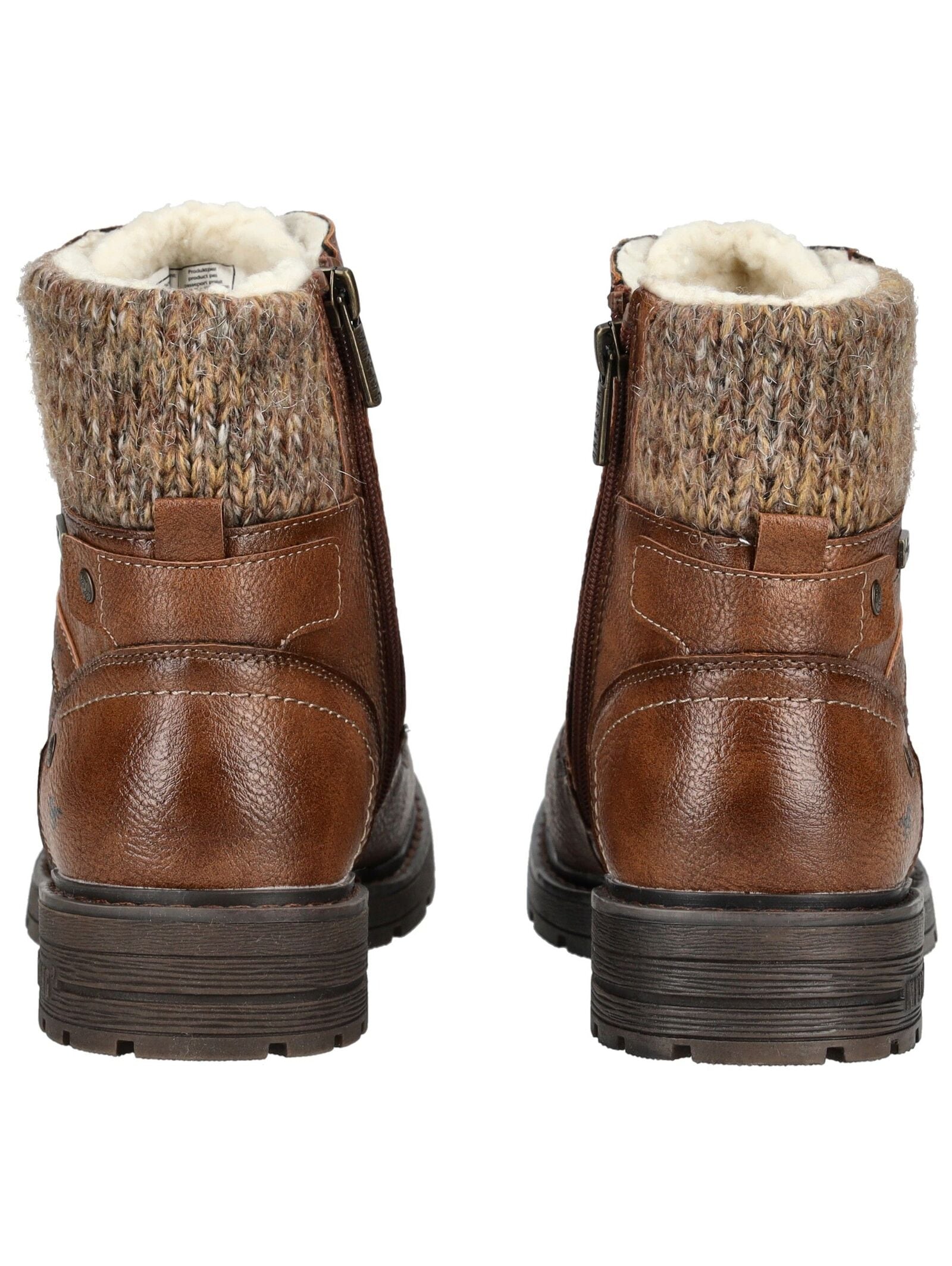 Mustang Shoes Schnürstiefelette »Mustang Shoes Stiefelette Lederimitat/Textil«