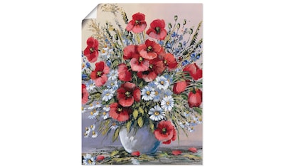 Artland Wandbild »Rote Mohnblumen«, Blumen, (1 St.), in vielen Größen & Produktarten... kaufen