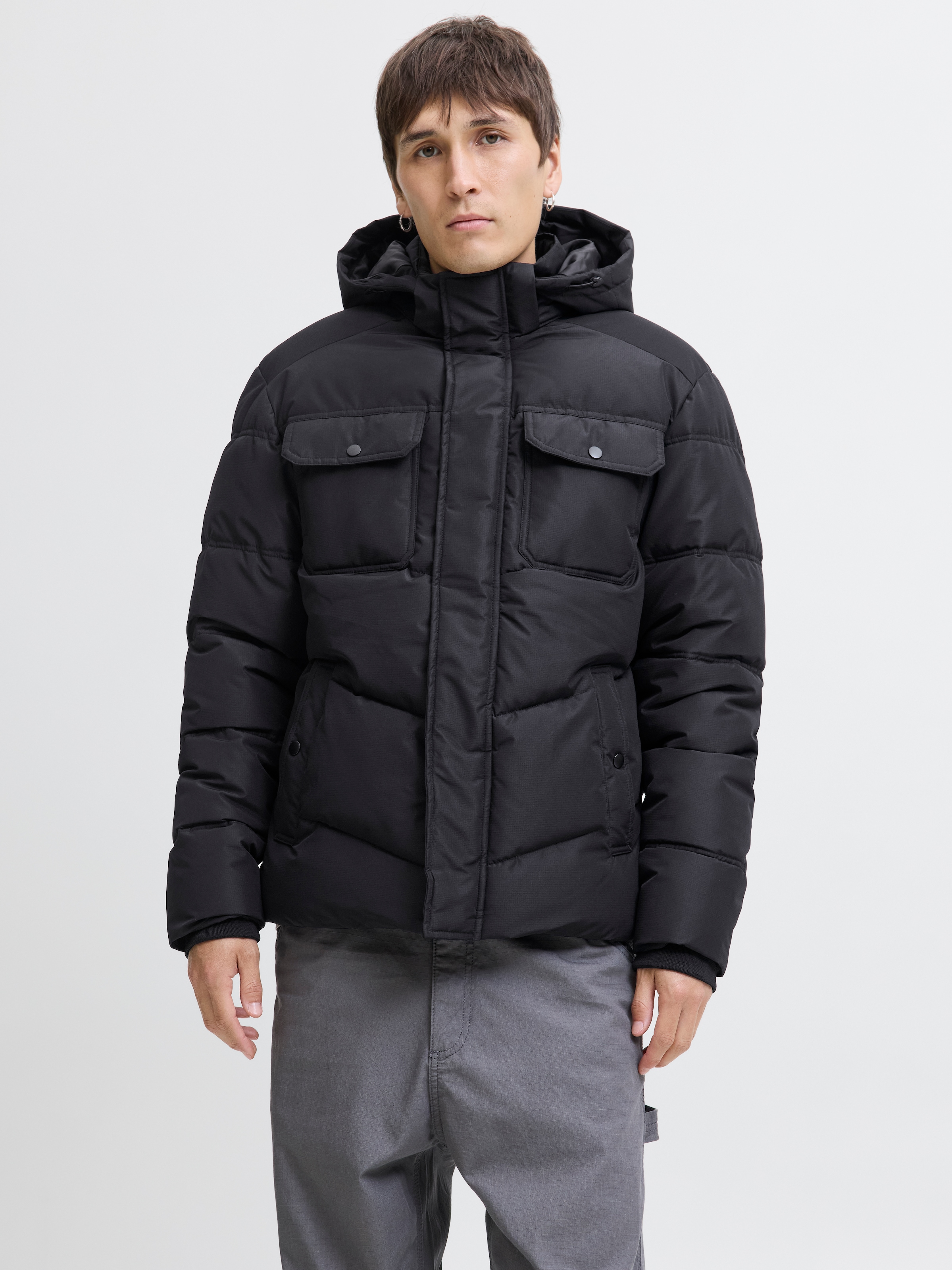 Jack & Jones Steppjacke "JJMORGAN PUFFER JACKET" mit Kapuze günstig online kaufen