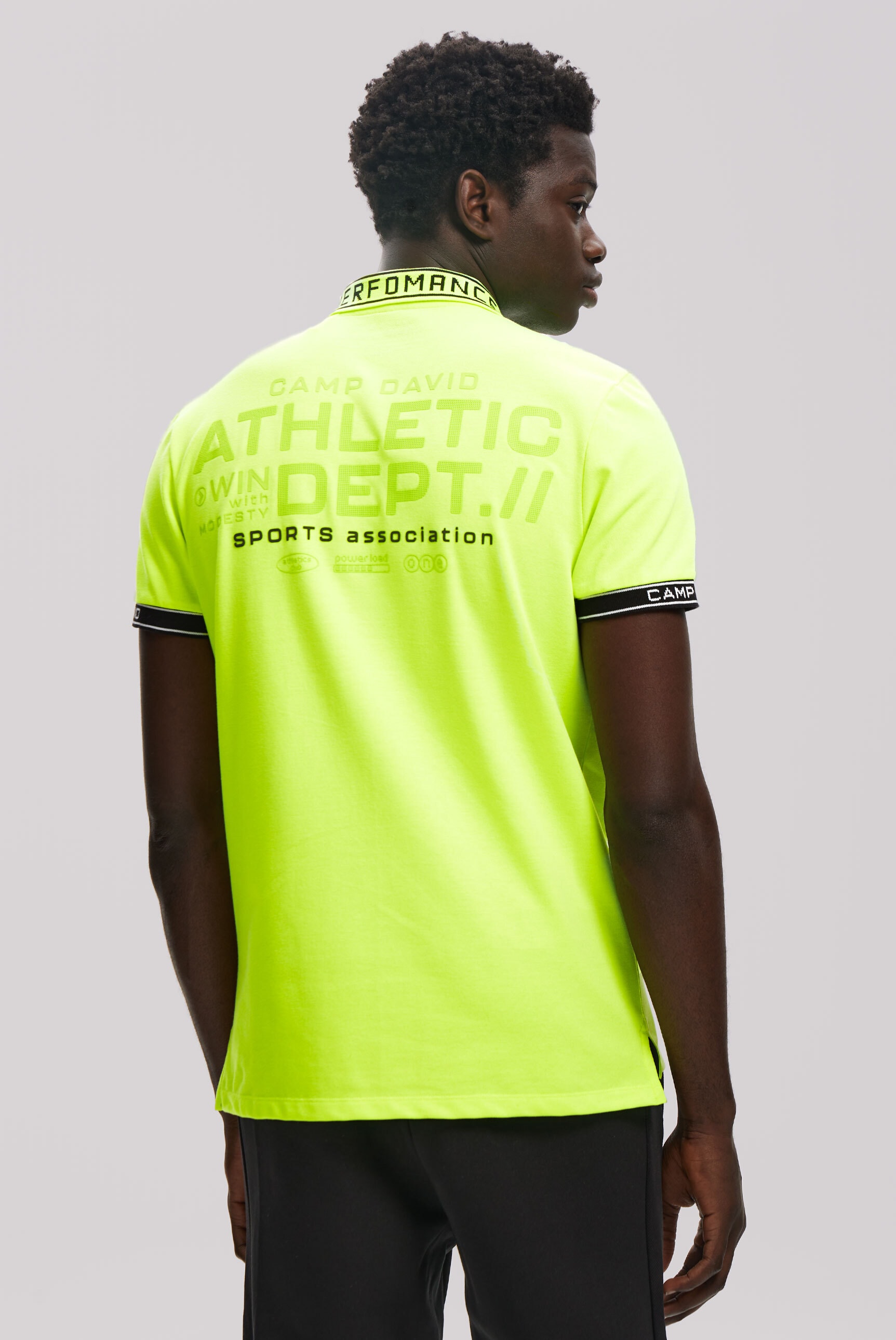 CAMP DAVID Poloshirt, mit Seitenschlitze