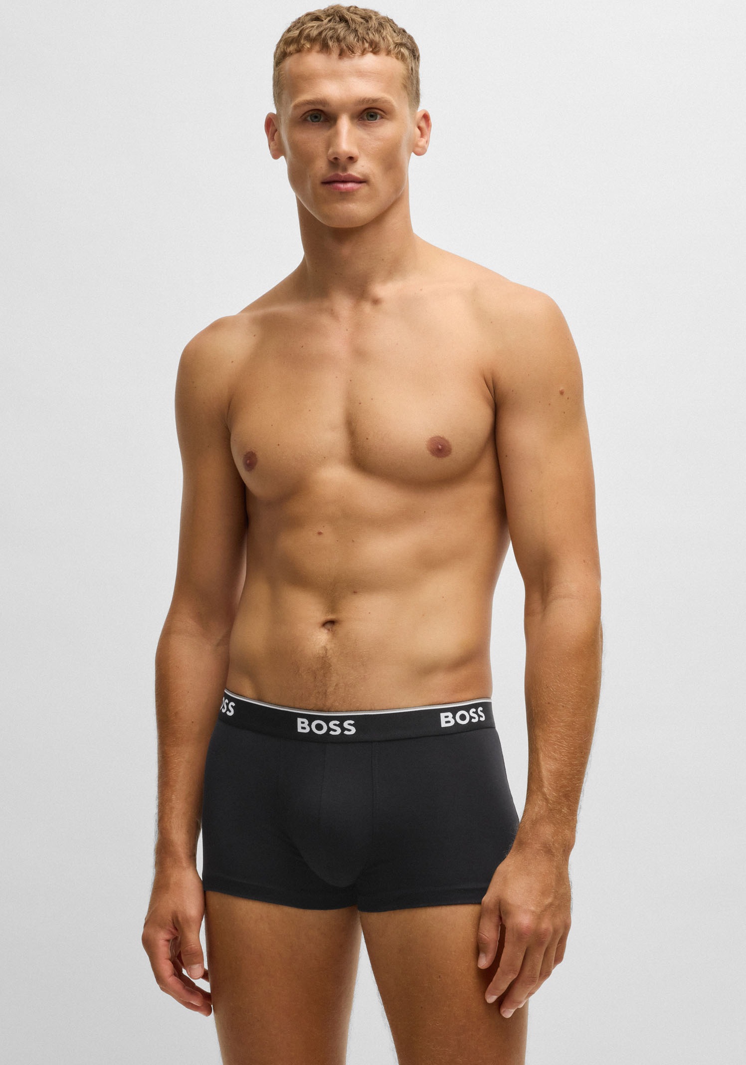 Thumbnail - BOSS Trunk "3P Power", (Packung, 3 St.), mit BOSS Schriftzug auf dem Bund