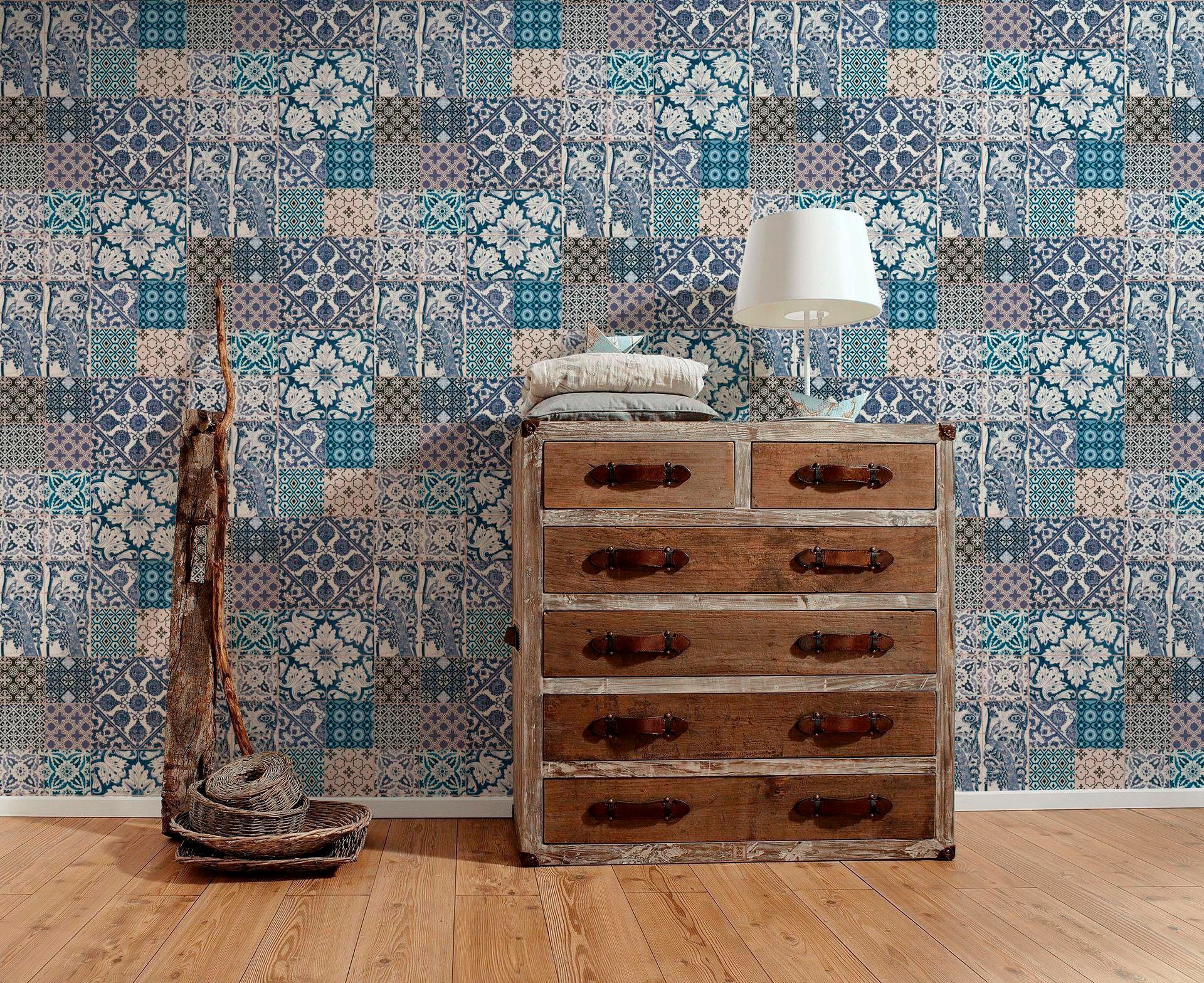 Metropolitan Stories Wallpaper Dutch Tile 36923-2