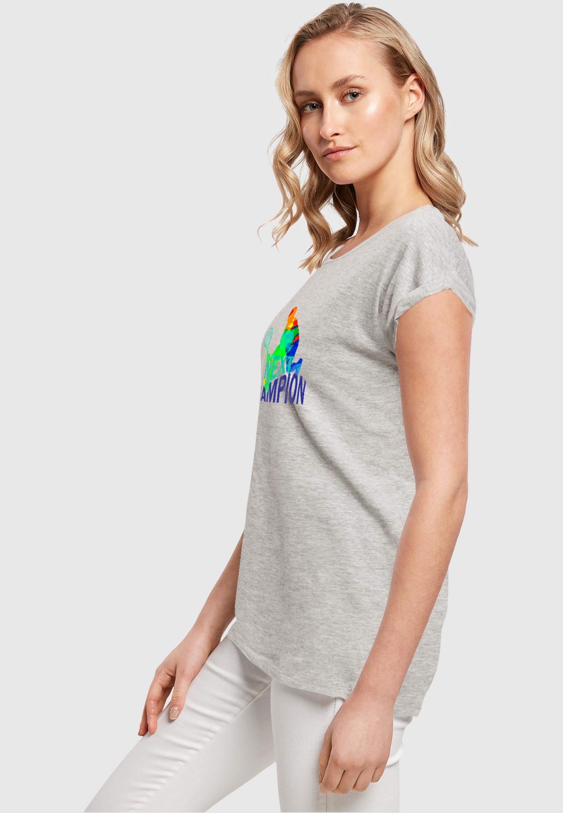 Merchcode T-Shirt »Merchcode Damen Ladies Next Champion Extended Shoulder Tee«, (1 tlg.)