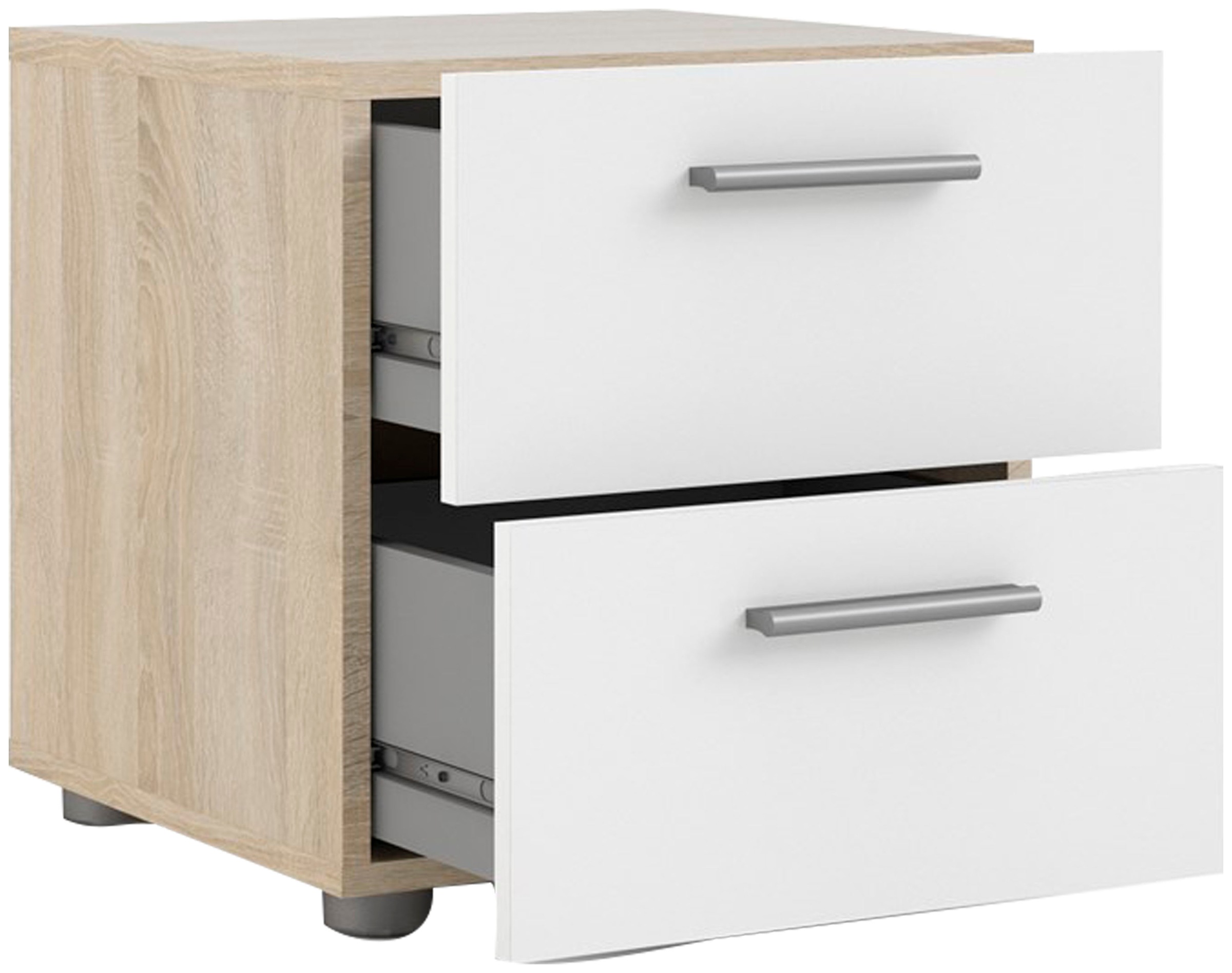 INOSIGN Nachtkommode »Pepe, Nachttisch, Nachtschrank, Beistelltisch,« mit 2 Schubläden, Breite 40, Höhe 42 cm