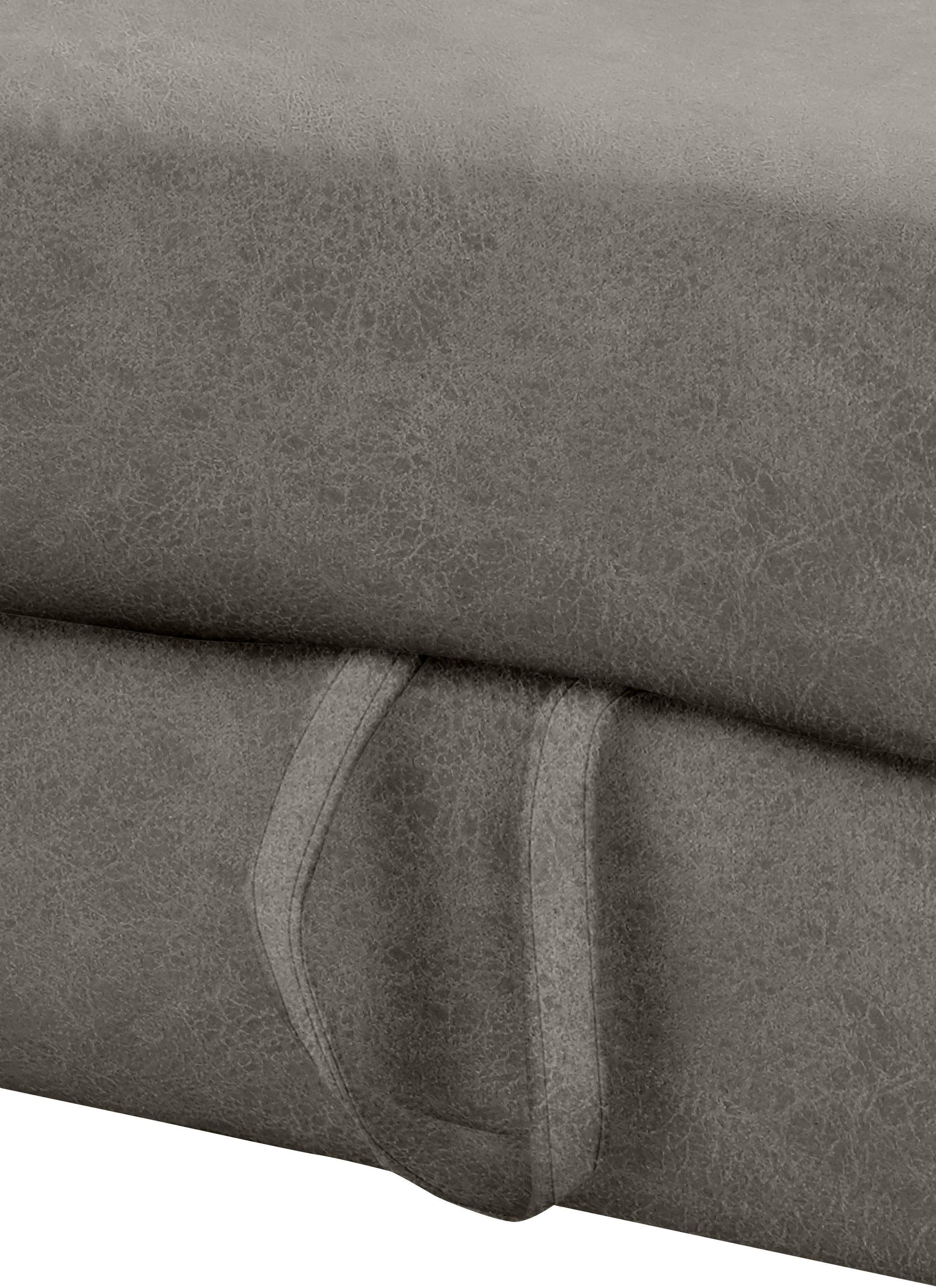 TRENDMANUFAKTUR Ecksofa »Chamber, zeitlos und modern, bequem mit hohem Sitzkomfort, L-Form«, inklusive einer Kopfstütze, wahlweise mit Schlaffunktion