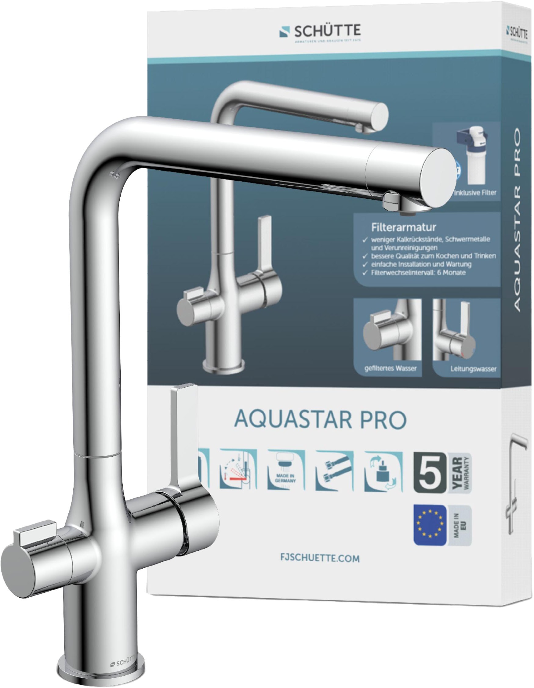 Spültischarmatur »AQUASTAR PRO«, mit Filtersystem für Trinkwasser, praktische...