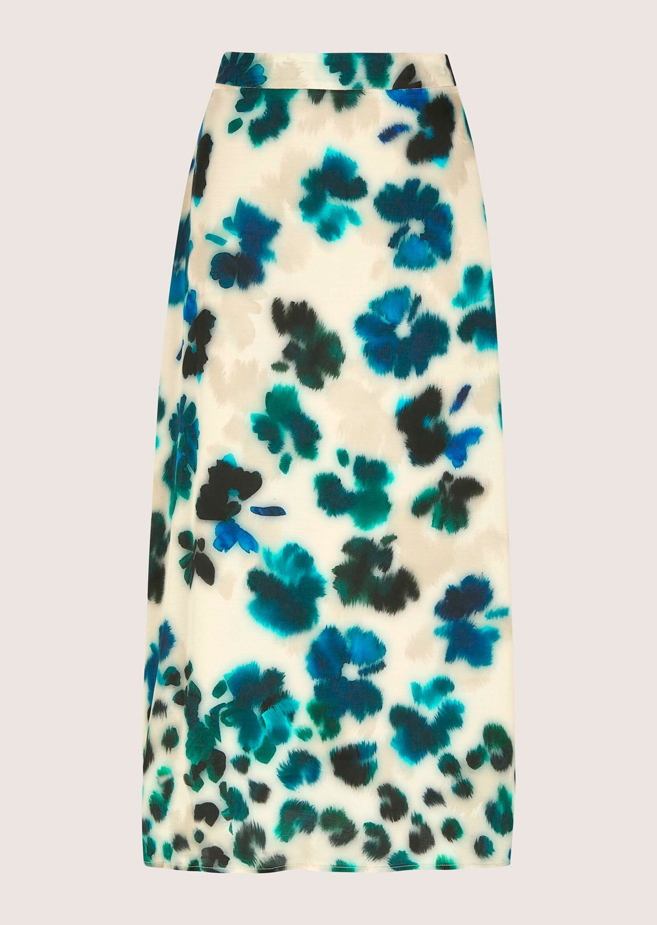 MADELEINE Midirock "Midirock Druckrock mit Aquarell-Blumenmuster" Satin-Dru günstig online kaufen