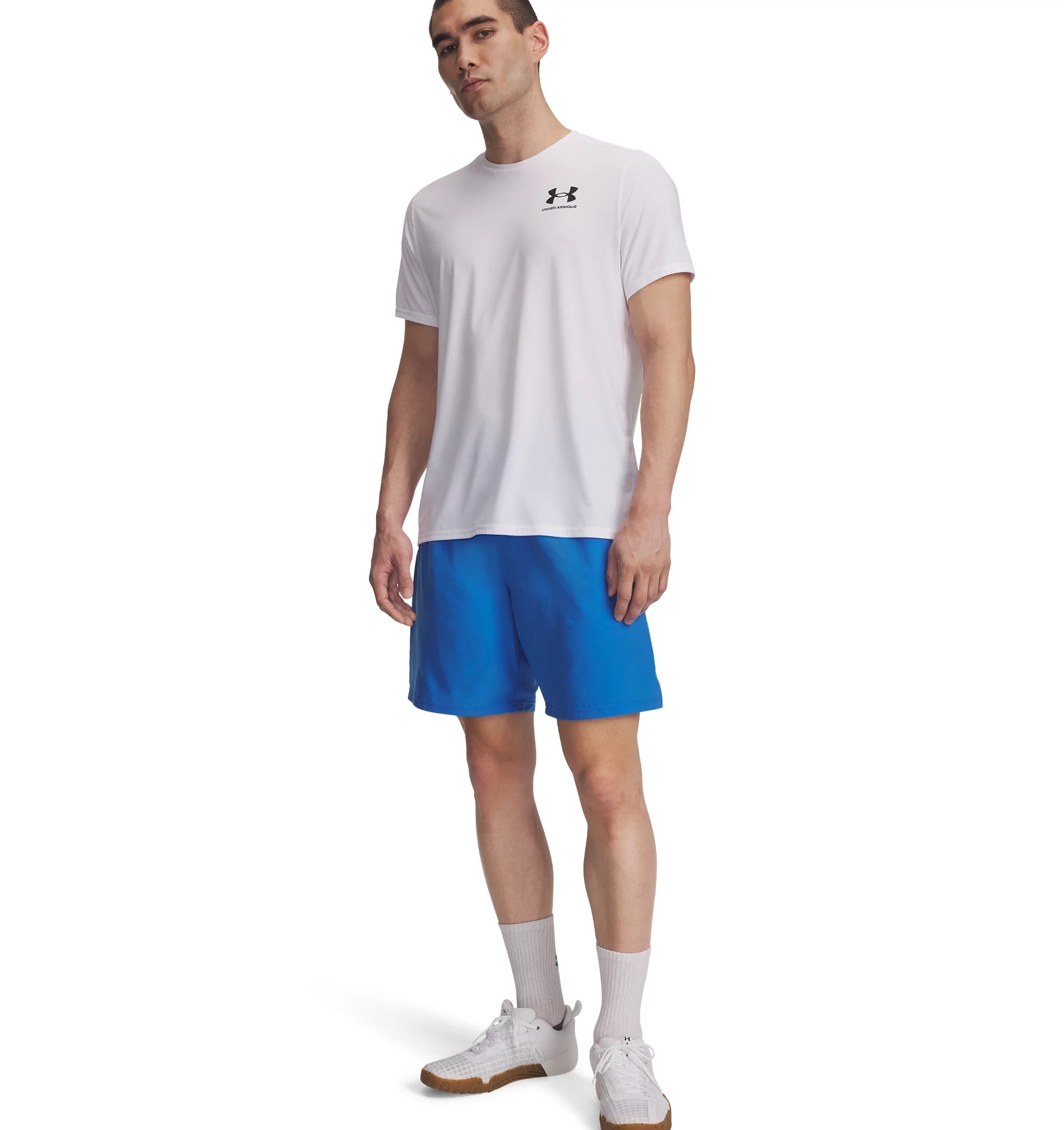 Thumbnail - Under Armour Shorts "UA TECH WOVEN WORDMARK SHORT" für vielseitige Aktivitäten, leichtes Tragegefühl, pflegeleicht