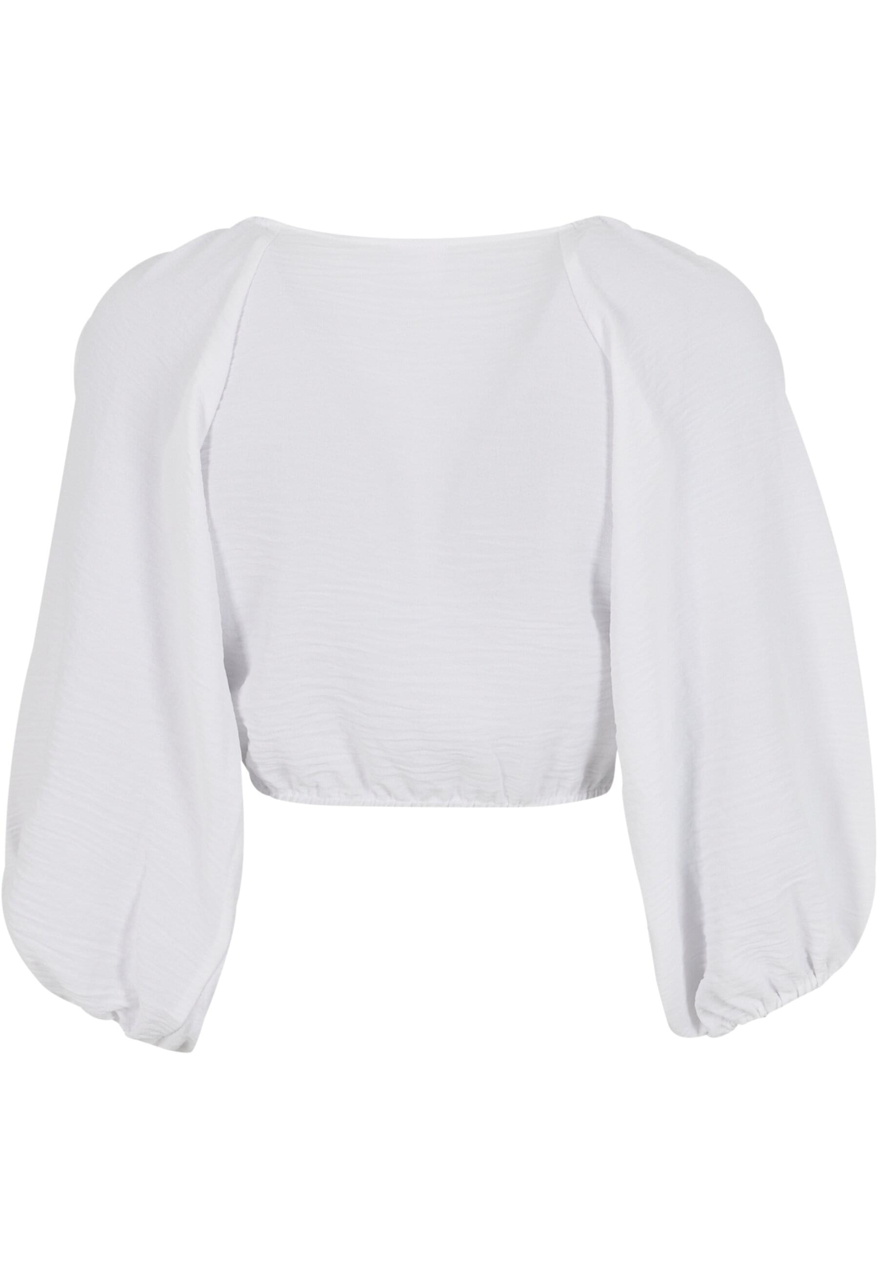 URBAN CLASSICS Klassische Bluse "Urban Classics Ladies Structured Knotted B günstig online kaufen