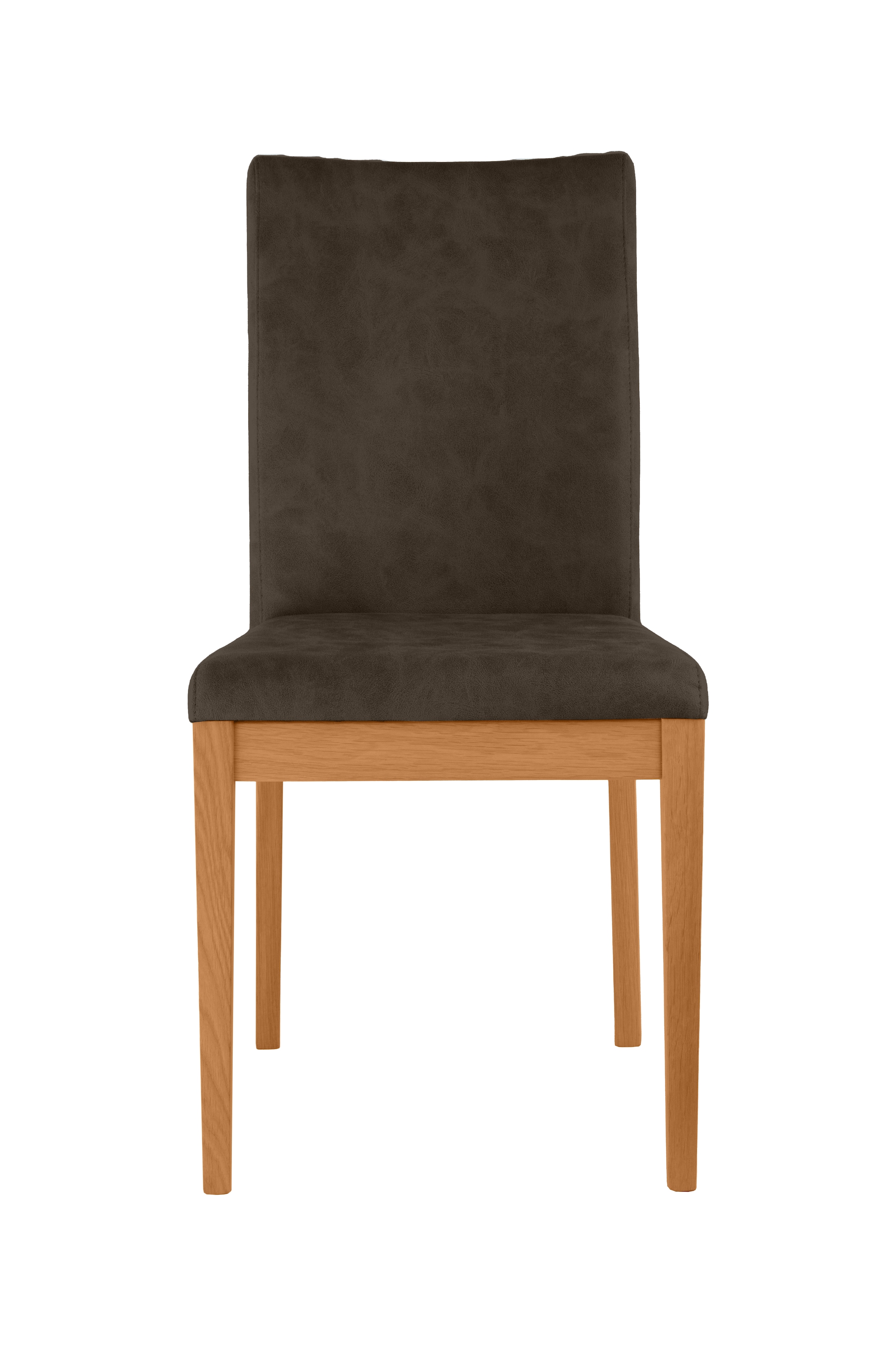 Home affaire 4-Fußstuhl »Dendres«, (Set), 2 St., Microfaser, Sitz und Ruecken gepolstert
