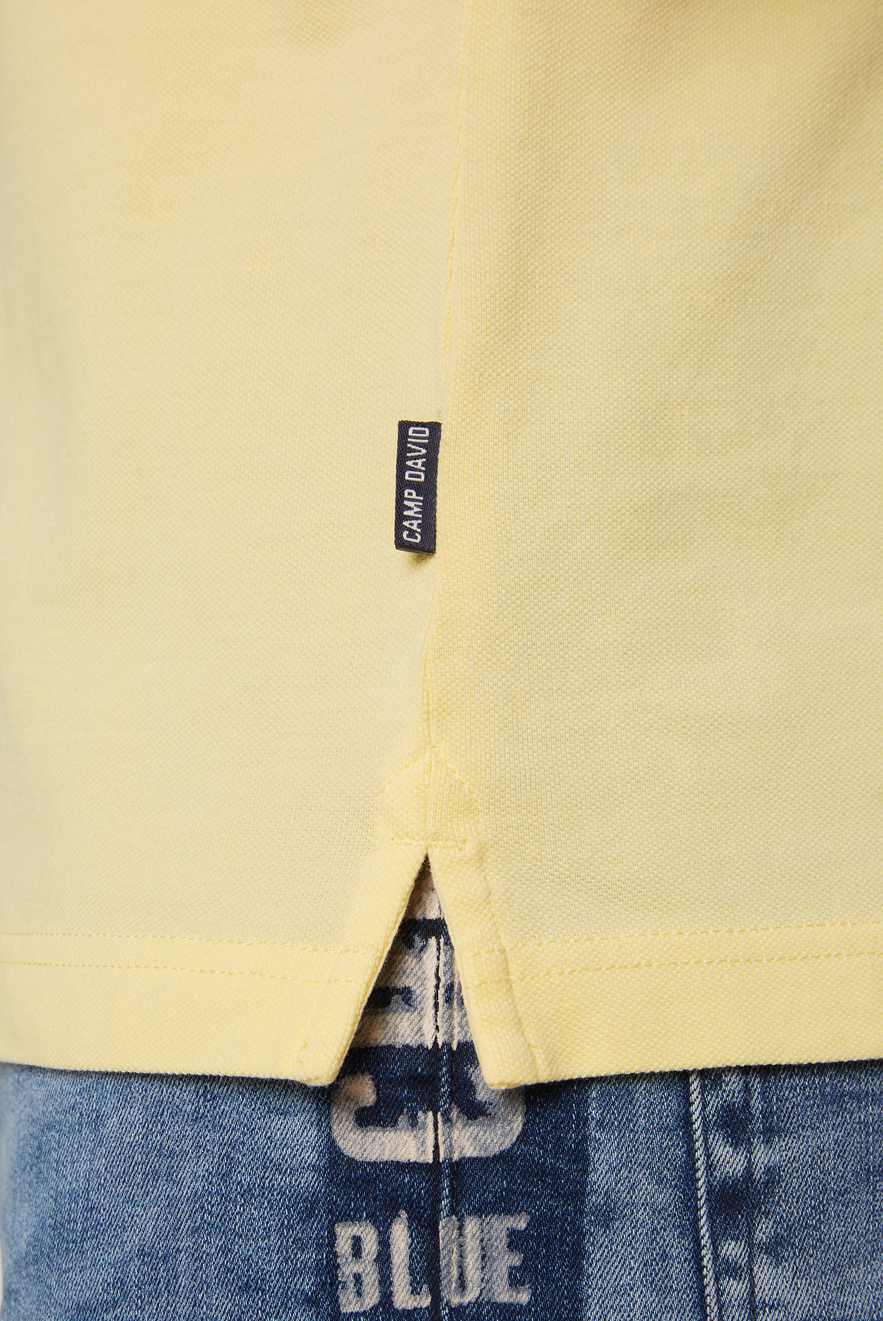 CAMP DAVID Poloshirt, mit Seitenschlitze