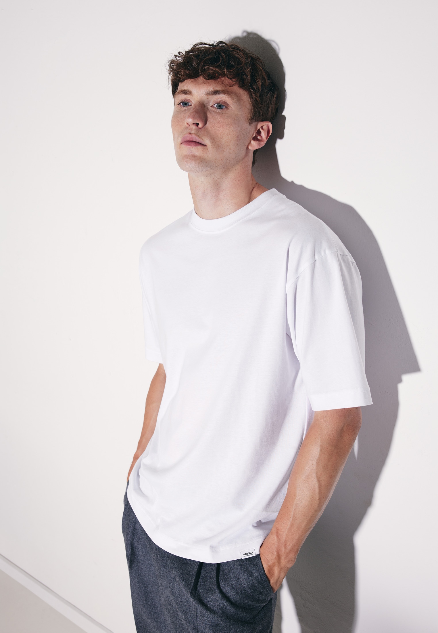 studio seidensticker T-Shirt "Studio" 1/2 Rundhals Uni