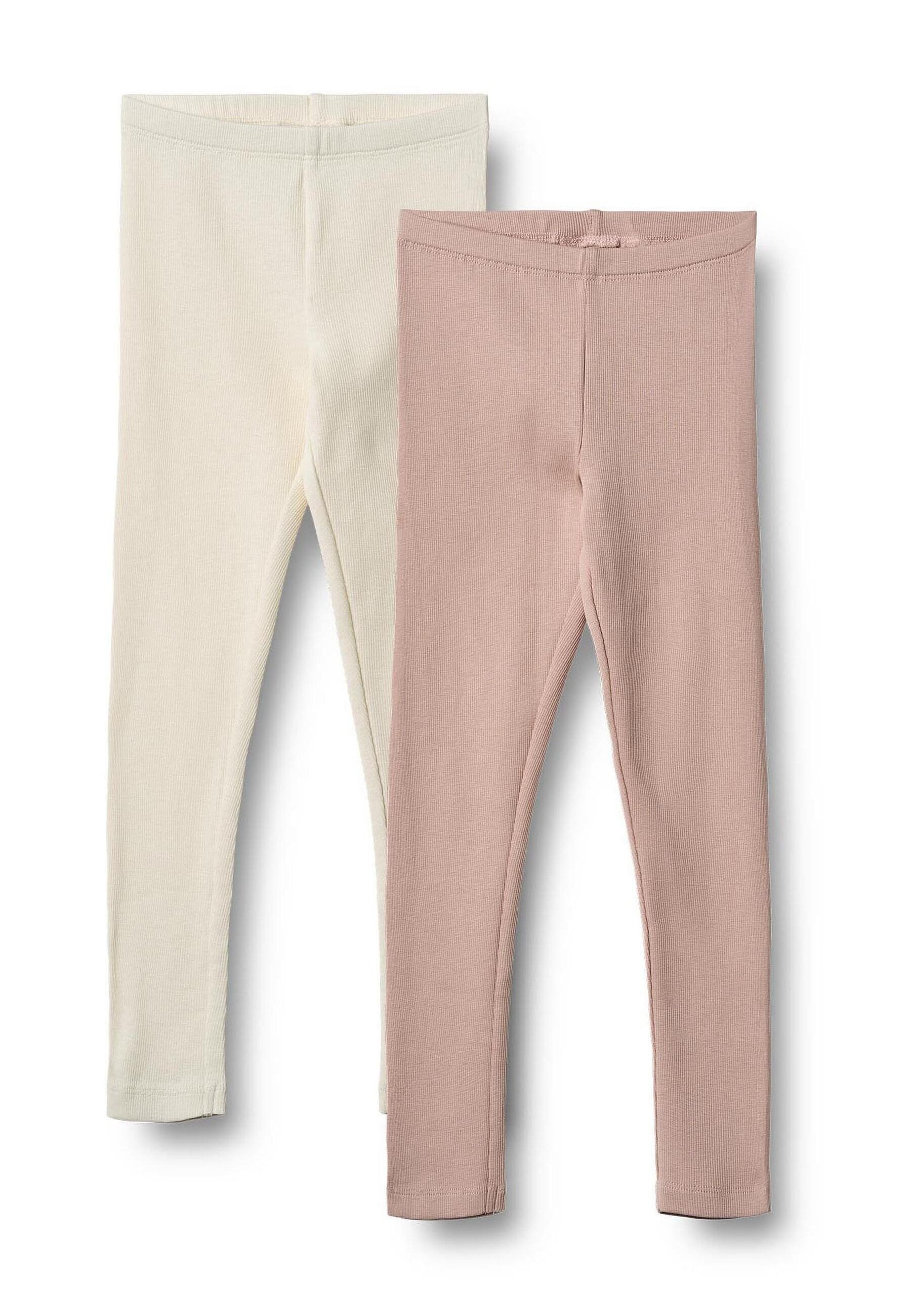 WHEAT M ädchen Leggings "WHEAT 2 Leggings Jules"rose powder, Gr. 98, unifarben, 95% Baumwolle (Bio), 5% Elasthan, Hosen