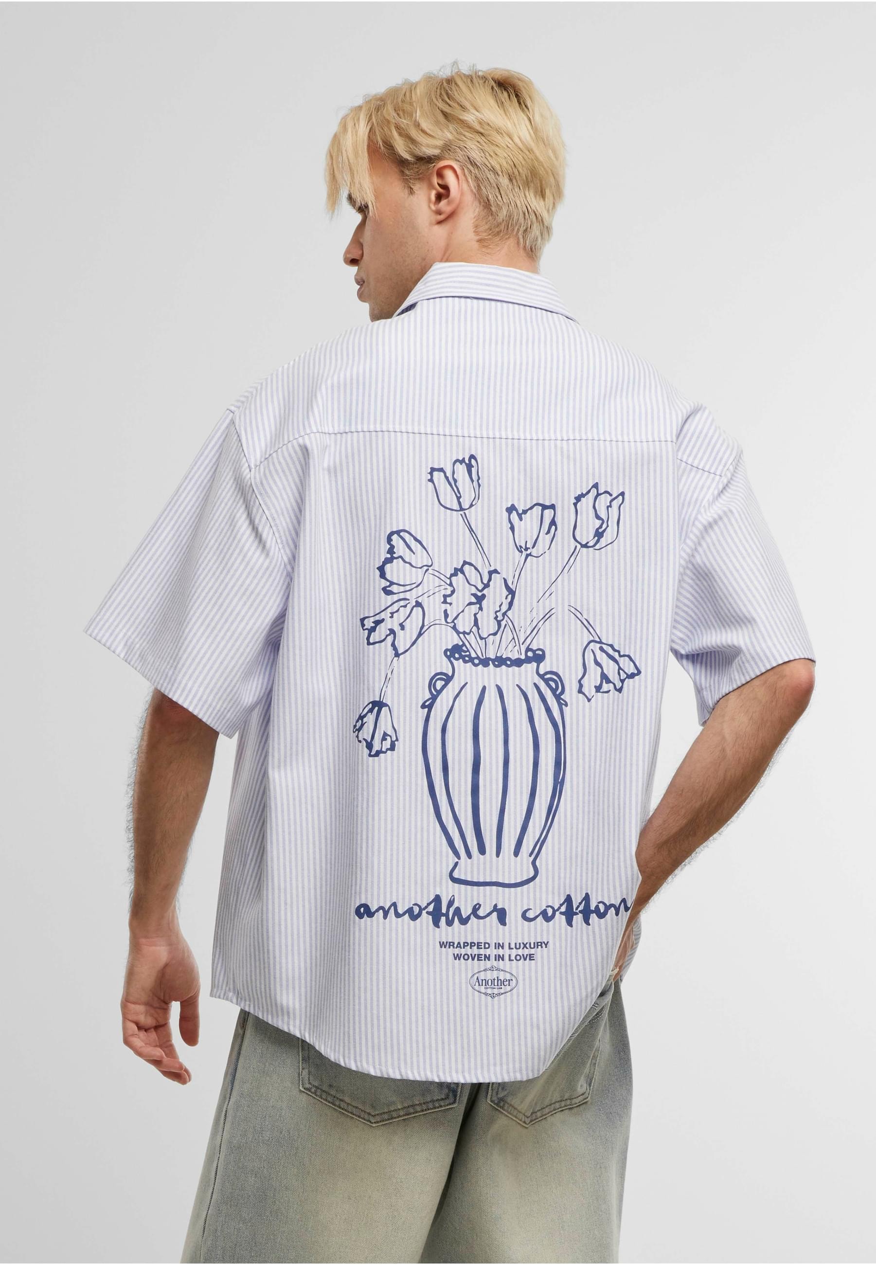 Another Cotton Lab Langarmhemd »Another Cotton Lab Oversized Short Sleeve Shirt«, (1 tlg.)